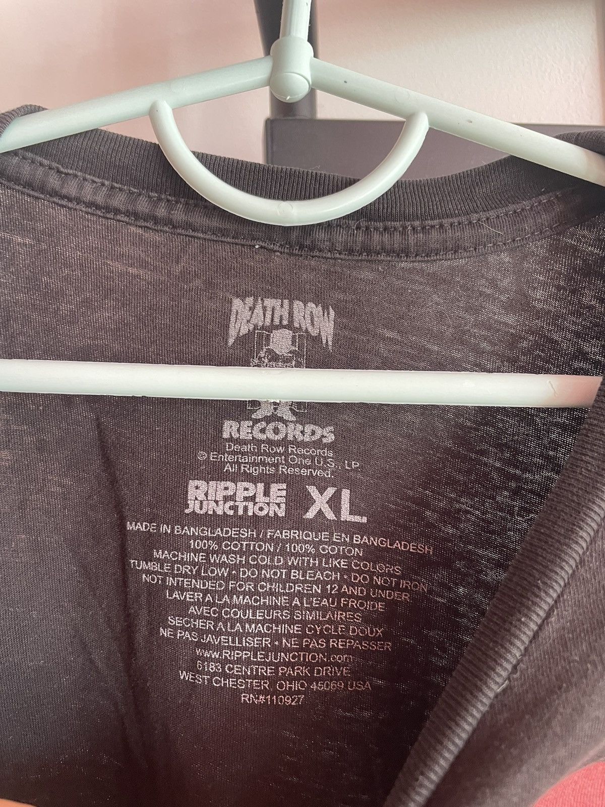 Death Row Records Vintage Death Row Records Rap Tee 90s Hip Hop T-Shirt Black Size US XL / EU 56 / 4 - 7 Thumbnail