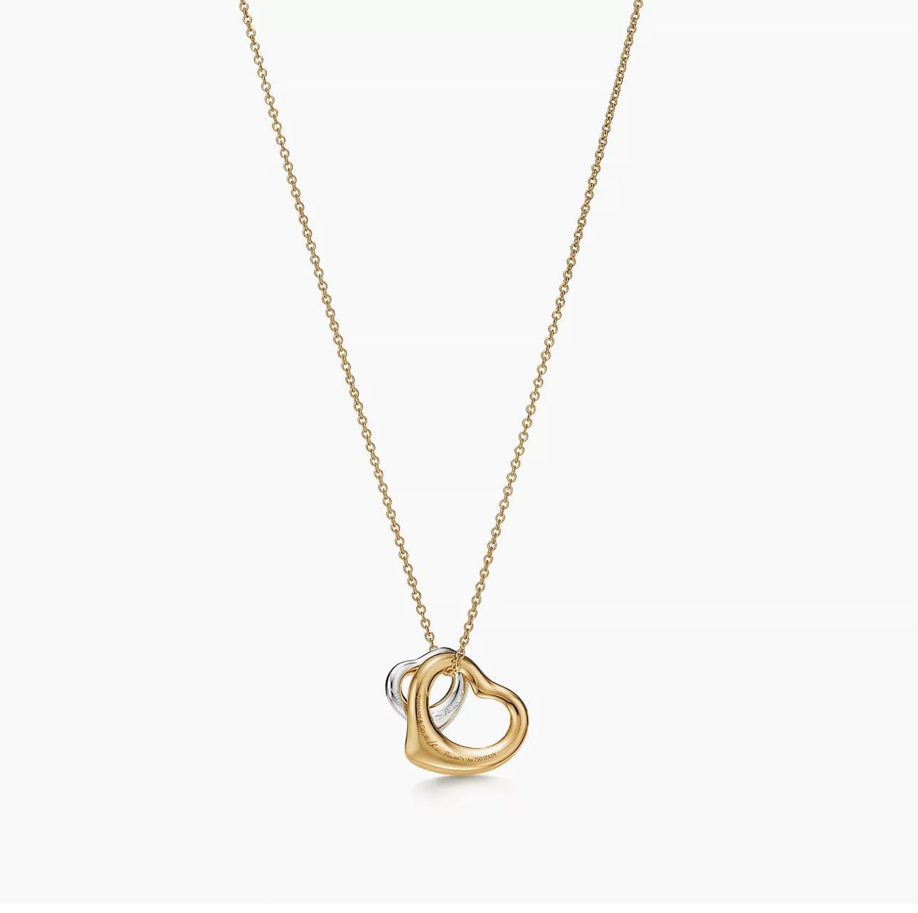 Tiffany & Co. Tiffany Co Yellow Gold Sterling Silver Elsa Peretti® Heart Size ONE SIZE - 2 Thumbnail