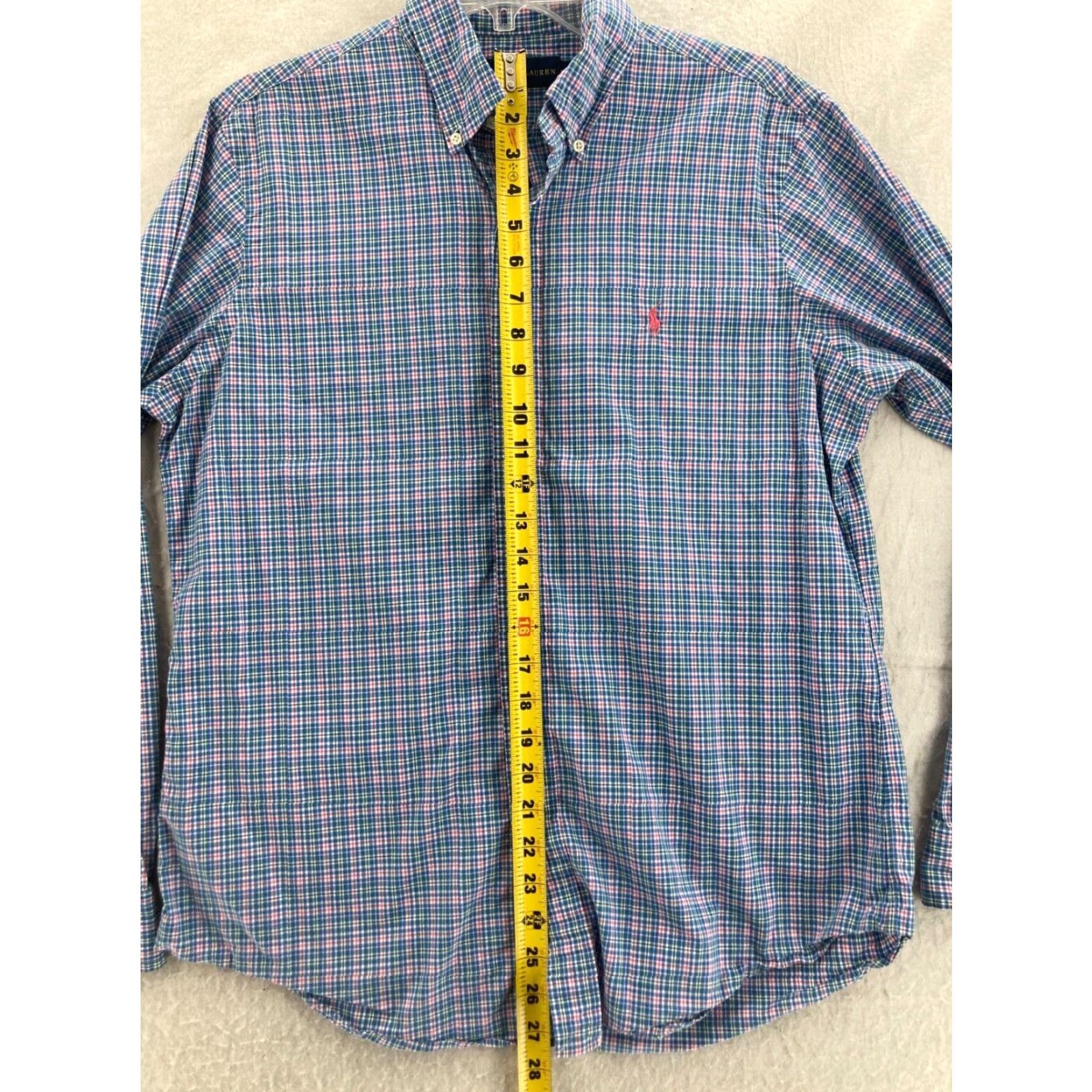 Ralph Lauren Ralph Lauren Shirt Mens Medium Button-Up Long Sleeve Plaid Multicolor Cotton Regular Collar-Point Classic Preppy Theme Mens Size US M / EU 48-50 / 2 - 3 Thumbnail