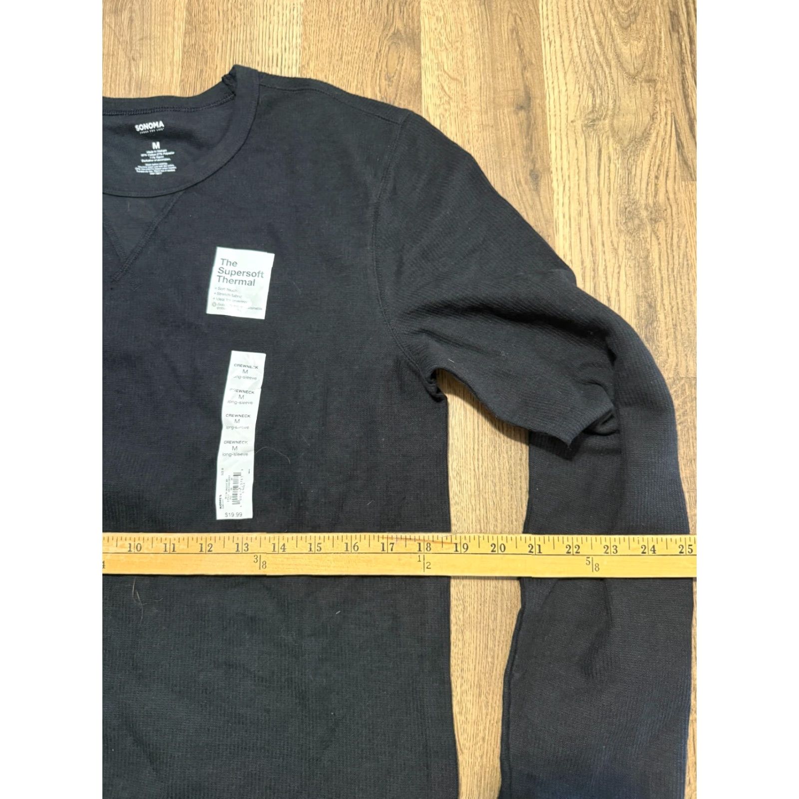 Vintage Sonoma Shirts Mens Size Medium Black Long Sleeve Crew Neck The Supersoft Thermal Shirt Size US M / EU 48-50 / 2 - 7 Thumbnail