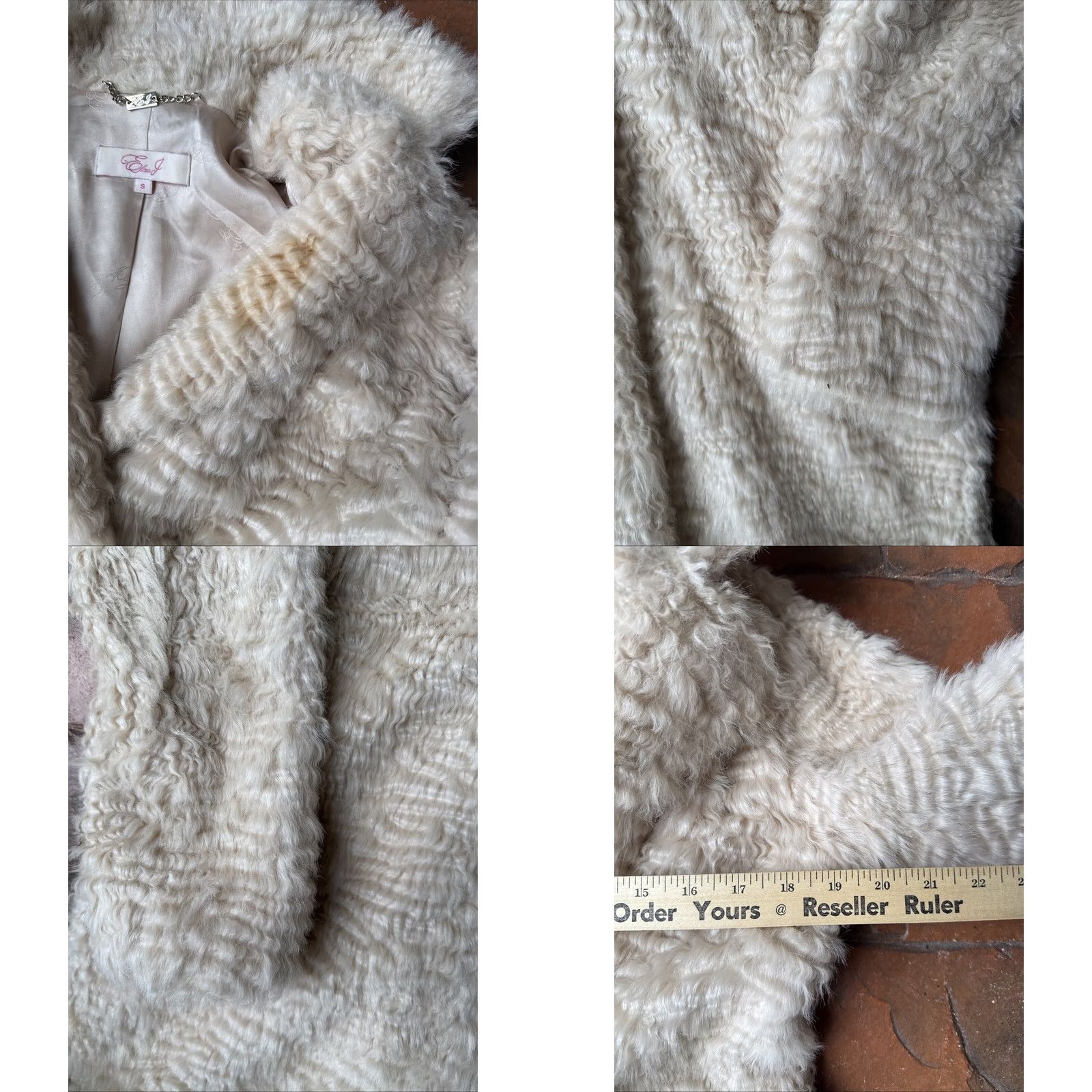 Vintage VINTAGE Eliza J Faux Fur Blazer Coat Outerwear Women’s S Beige Fur Trim Long Coat Size S Regular Women's Coat 90s Theme Mens Womens Size S / US 4 / IT 40 - 8 Thumbnail