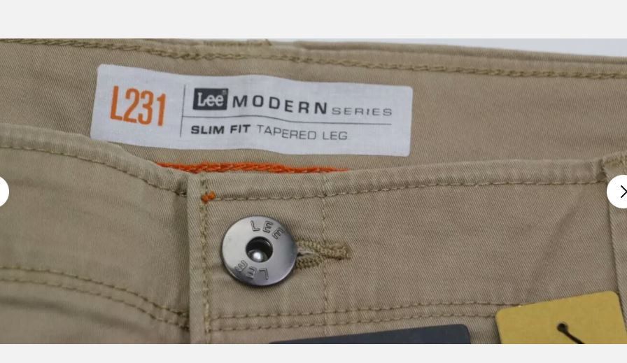 Lee Lee W36 L32 Modern Series Slim Tapered Stretch Pants New Size US 36 / EU 52 - 7 Thumbnail