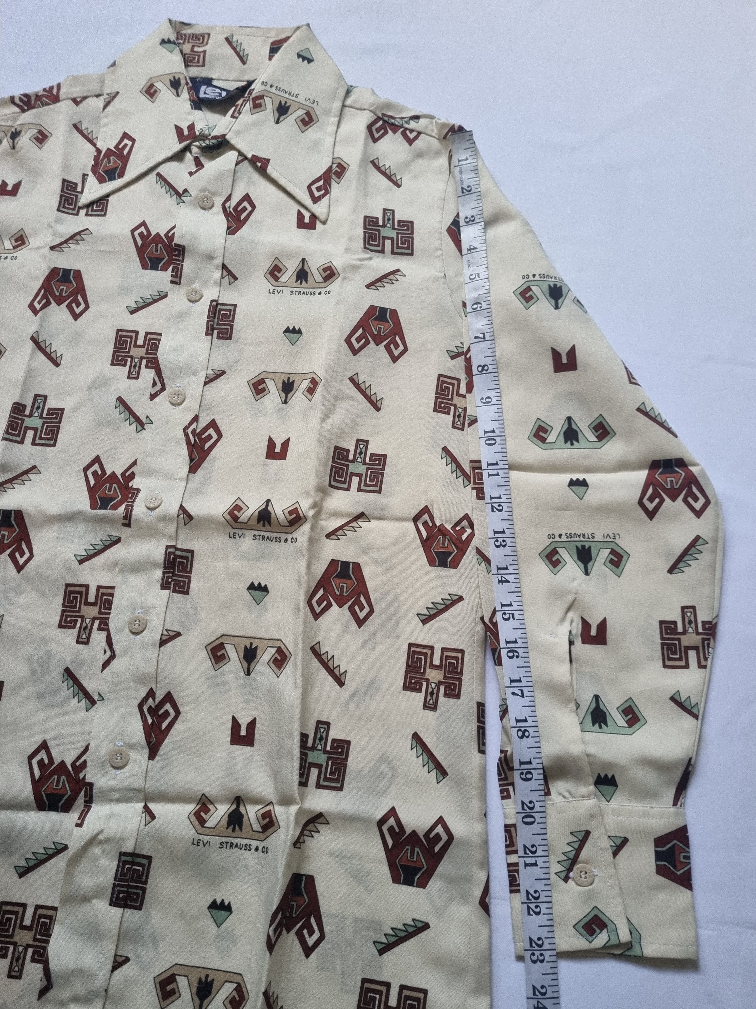 Levi's × Vintage Vintage 70s Levi's Western Aztec Native American Button Size US M / EU 48-50 / 2 - 7 Thumbnail