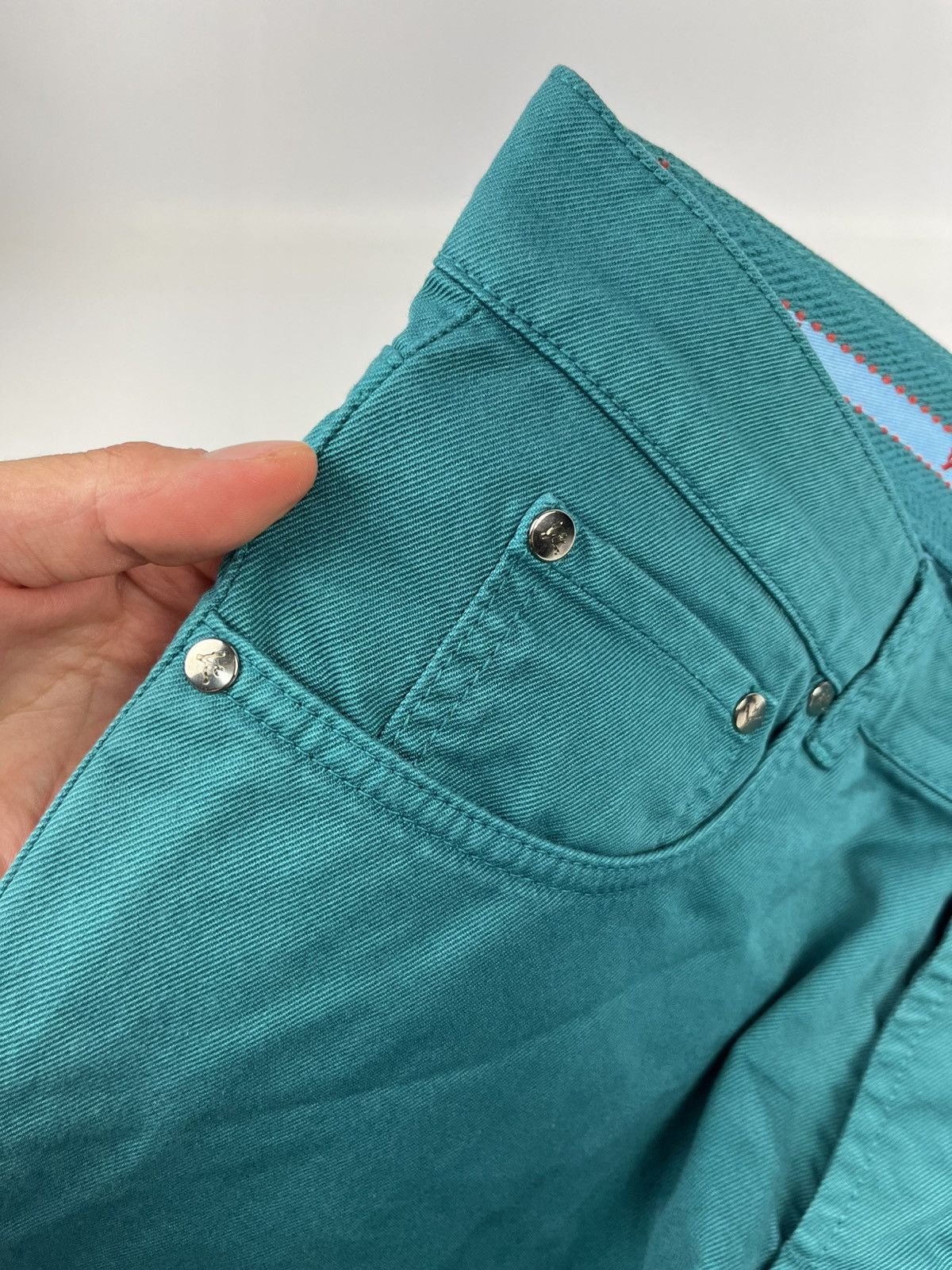 Isaia Isaia Napoli Straight Fit Jeans Pants Size US 34 / EU 50 - 4 Thumbnail