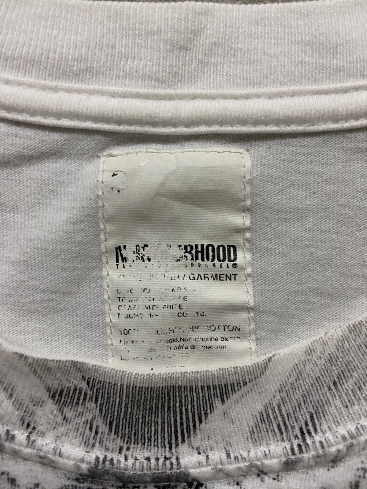 Neighborhood NEIGHBOURHOOD WHITE TEE RARE DESIGN Size US XL / EU 56 / 4 - 5 Thumbnail