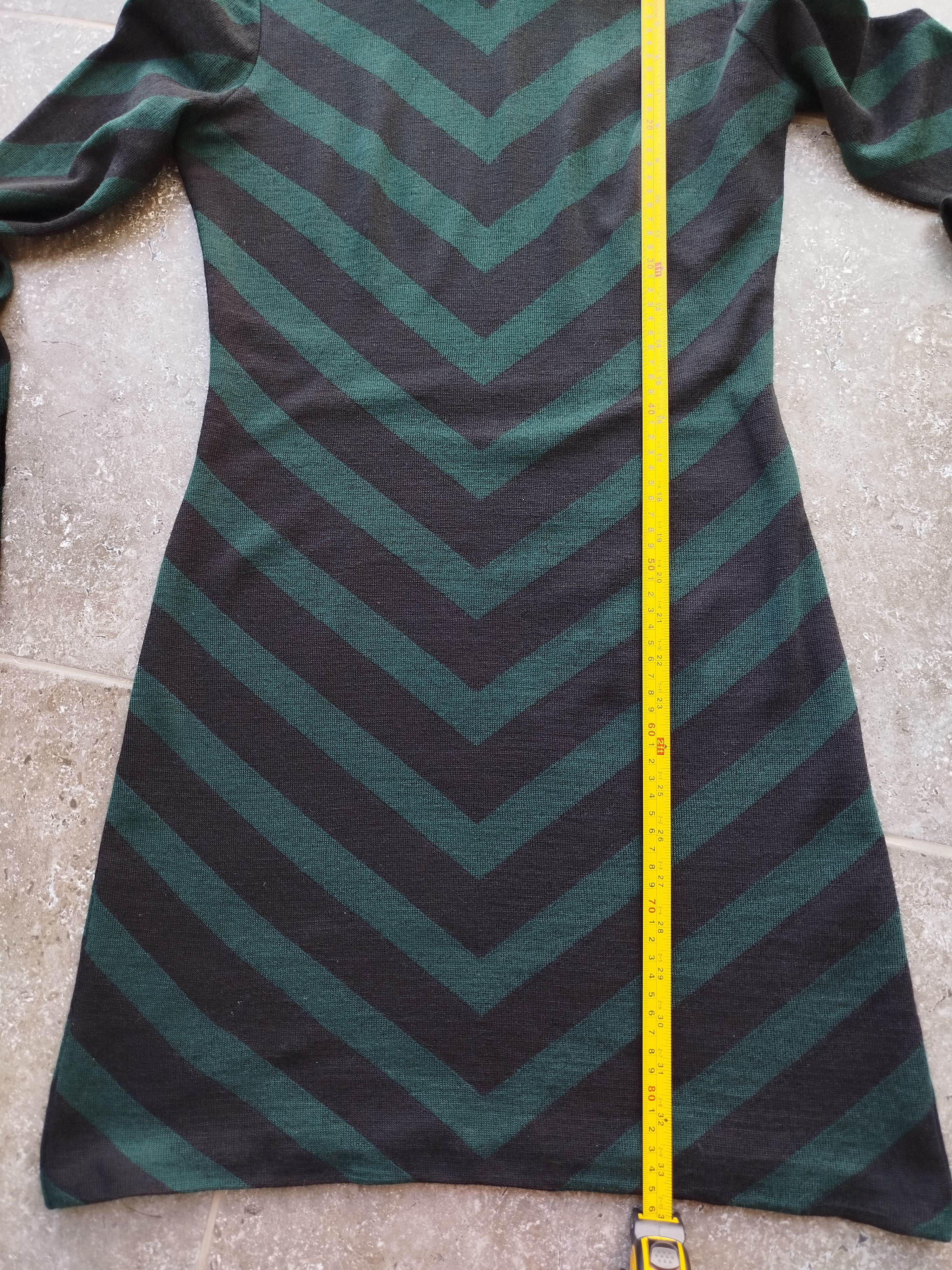 Balmain Dress Long Sleeve Striped Wool France Size 40 Size M / US 6-8 / IT 42-44 - 13 Thumbnail