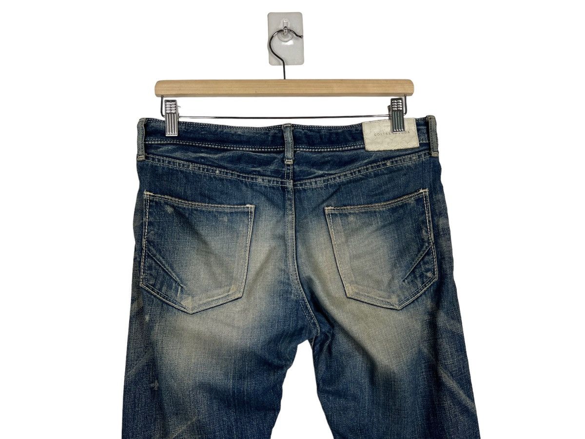 GOSTAR DE FUGA 🔥 GOSTAR DE FUGA DISTRESS DYED BROKEN DENIM JEANS SLIM FIT Size US 30 / EU 46 - 9 Thumbnail