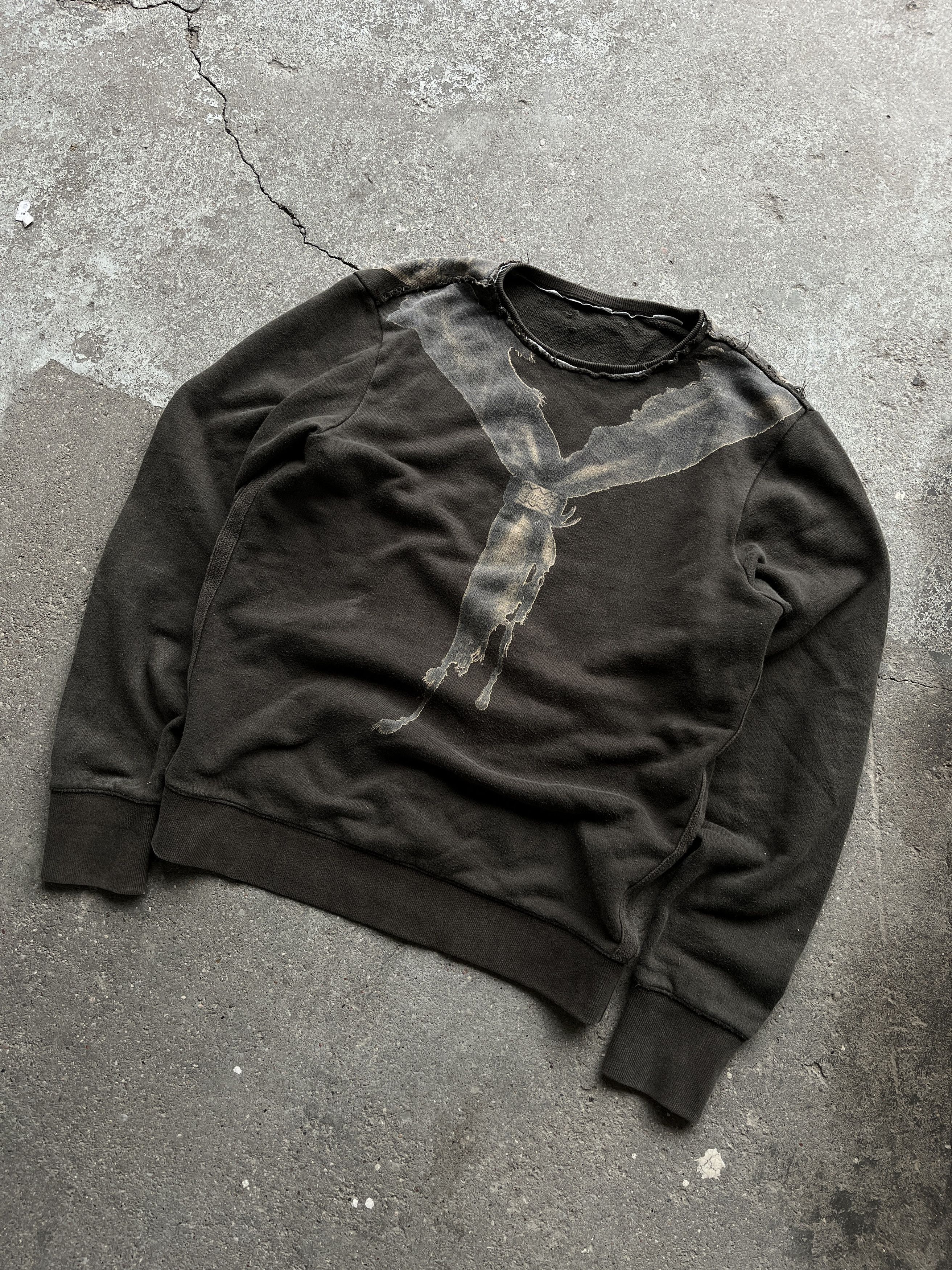 Diesel Diesel cross print crewneck grunge rock Size US M / EU 48-50 / 2 - 1 Thumbnail