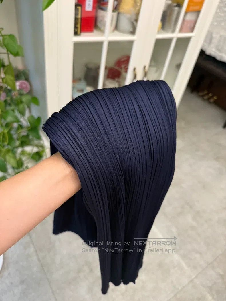 Issey Miyake Issey Miyake size:3 Iridescent Navy Blue Straight Trousers Size 42" / US 20 - 5 Thumbnail