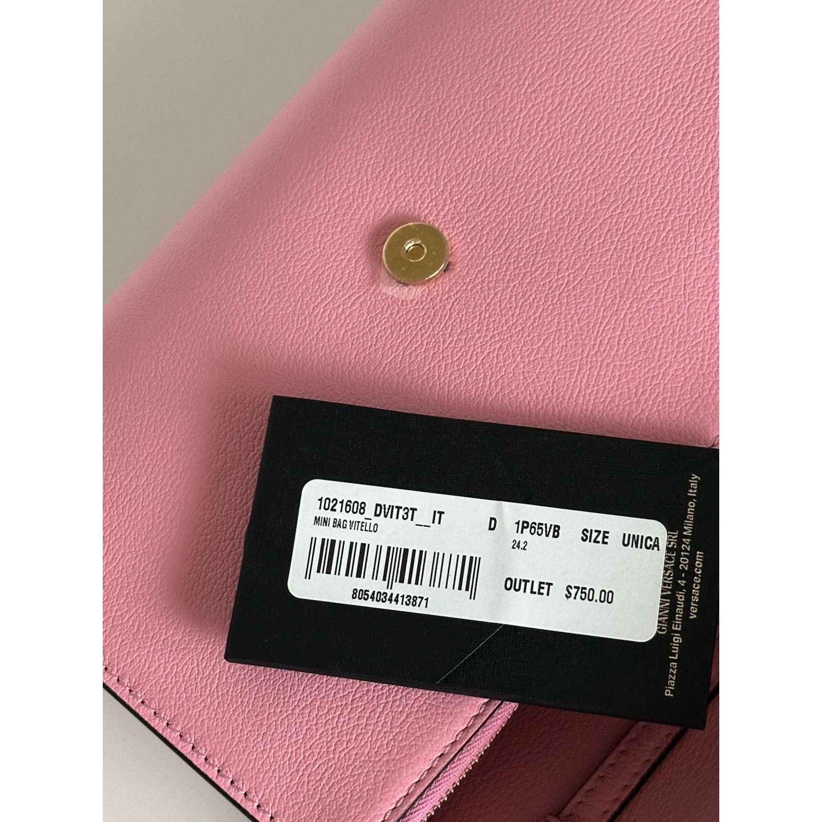 Versace Versace Medusa Leather Mini Pink Shoulder Bag Italy 1021608 Size ONE SIZE - 13 Thumbnail