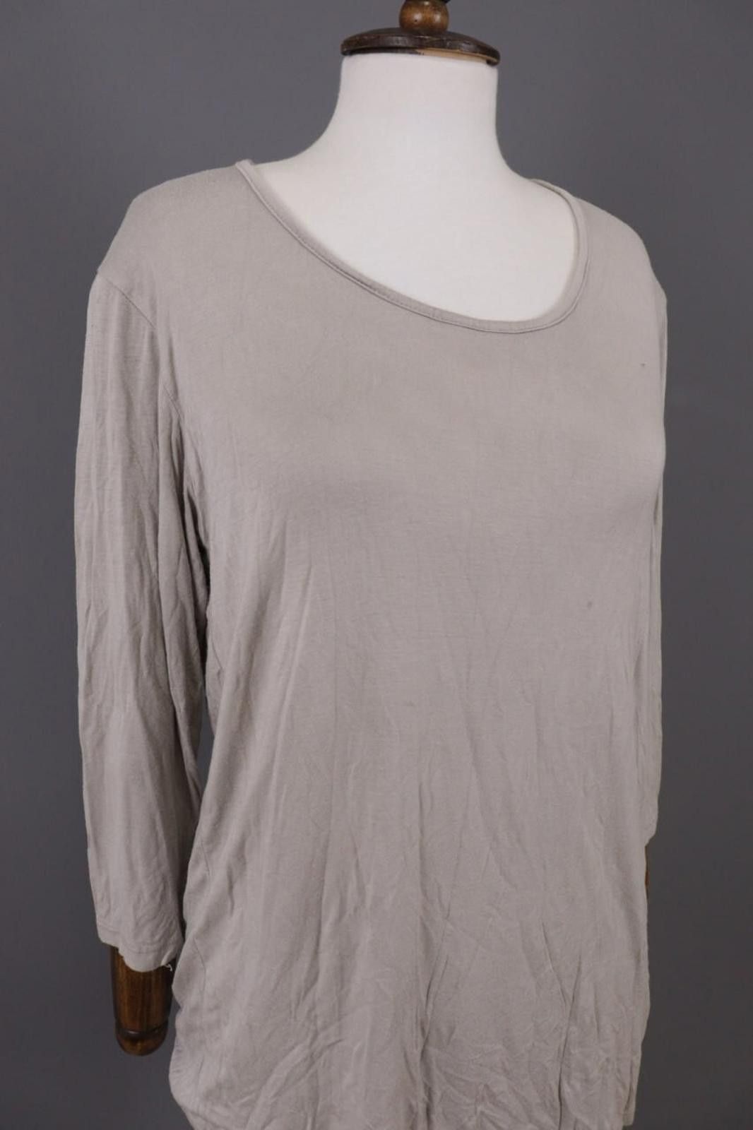 Designer Sarah Santos Gray Lagenlook Relaxed ViscoseTunic Top Blouse Size M / US 6-8 / IT 42-44 - 4 Thumbnail