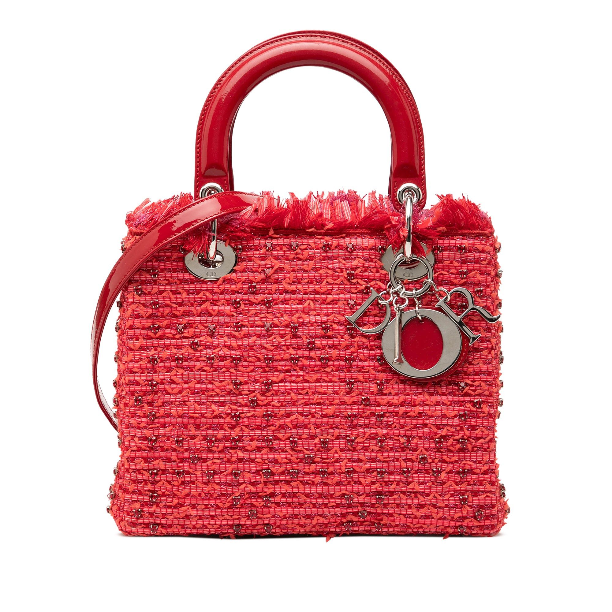 Dior Tweed Fringe Rhinestone Lady Dior Size ONE SIZE - 1 Thumbnail