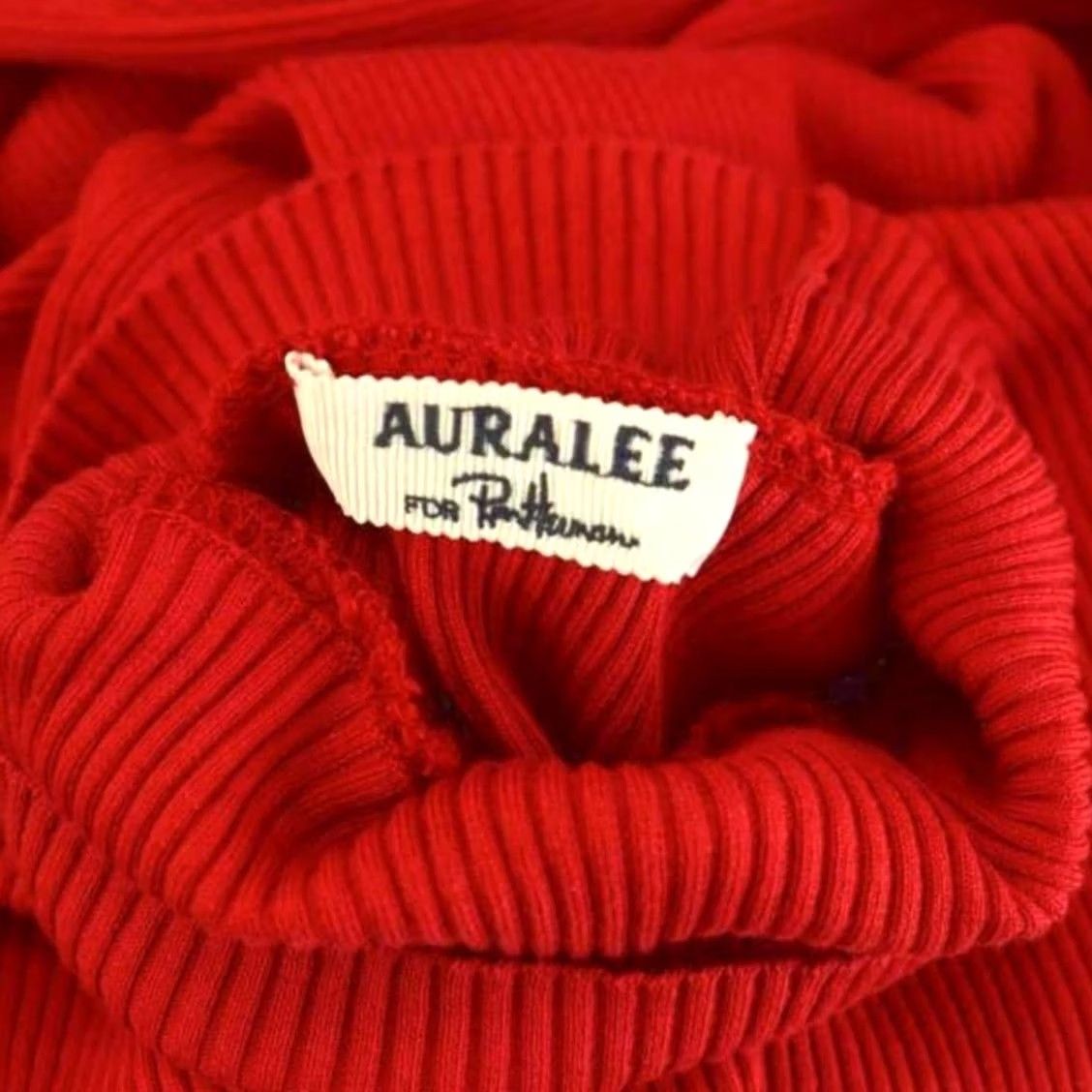 Auralee Ron Herman Auralee Giza Rib Turtle Neck Top Knit Sweater White 22 Regular Women Size 3XL / US 20-22 - 6 Thumbnail