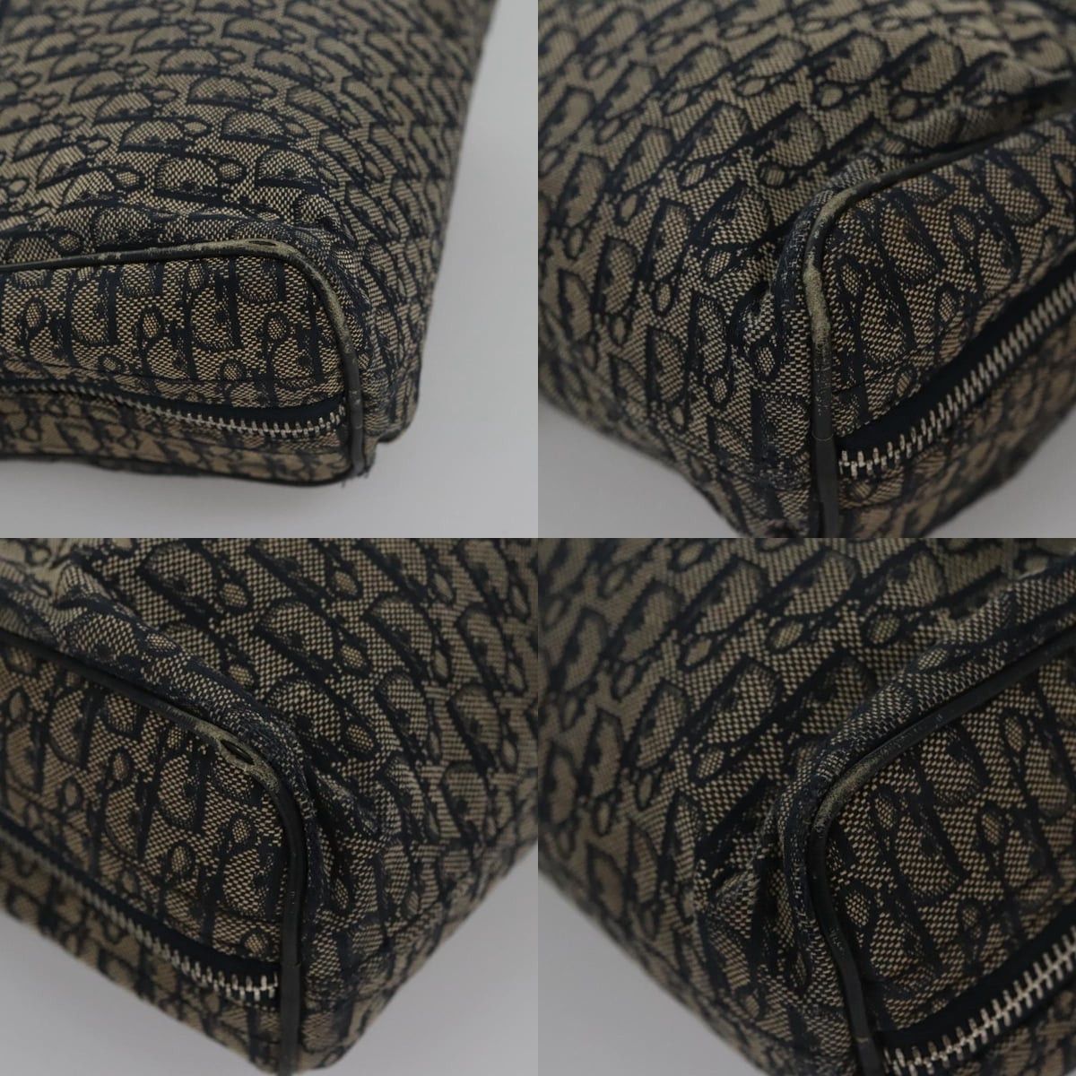 Dior DIOR Trotter Canvas Hand Bag Navy Size ONE SIZE - 10 Thumbnail