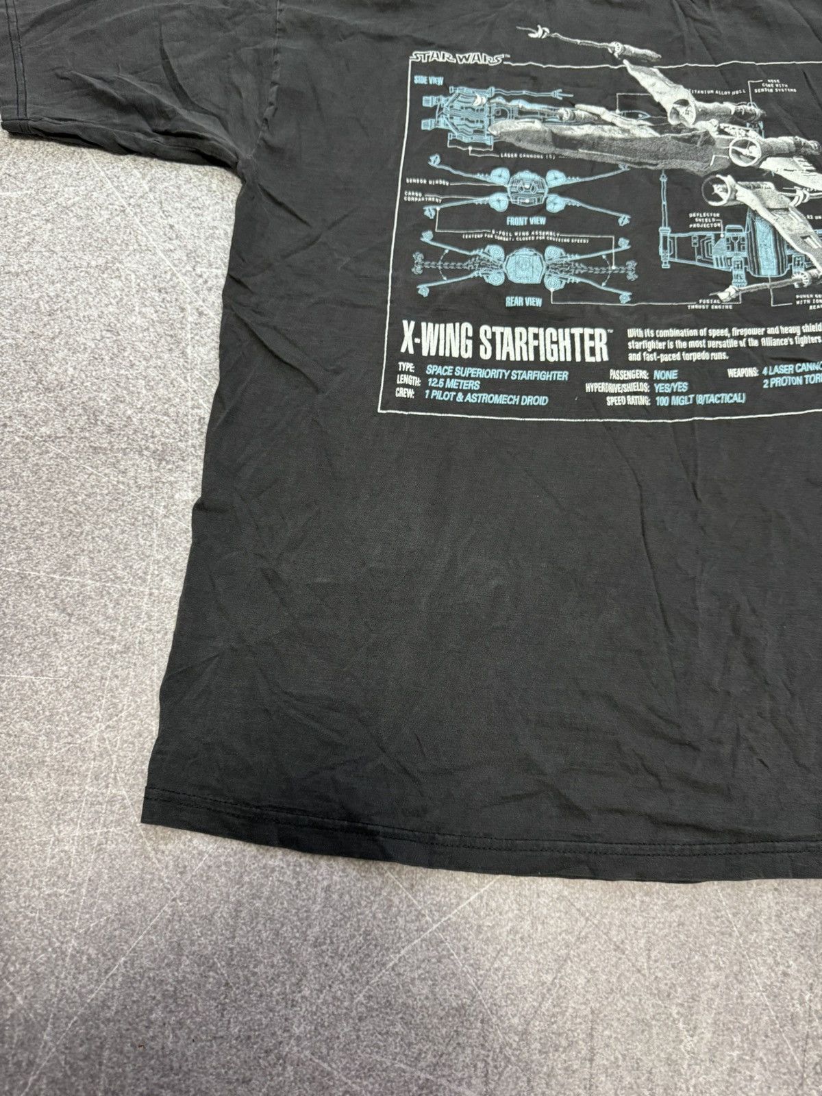 Star Wars Vintage 1996 Star Wars X-Wing StarFighter Shirt Celebrity Size US XL / EU 56 / 4 - 8 Thumbnail