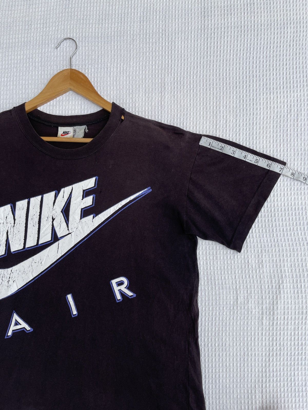 Vintage Last Drop🔥Rare🔥Vtg 90s Faded NIKE AIR Big Logo Swoosh Tee Size US L / EU 52-54 / 3 - 13 Thumbnail