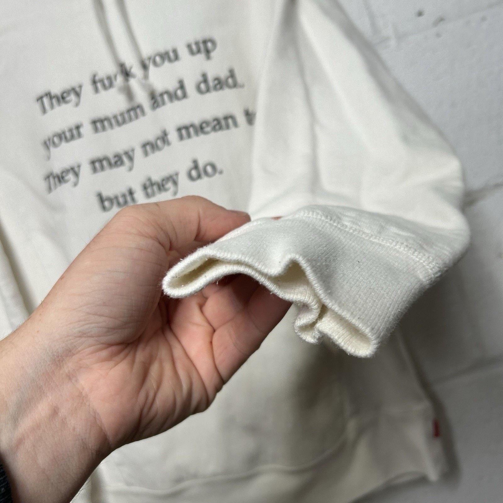 Supreme Supreme “They F*ck You Up” Poem Hooded Sweatshirt FW16 Size US M / EU 48-50 / 2 - 8 Thumbnail