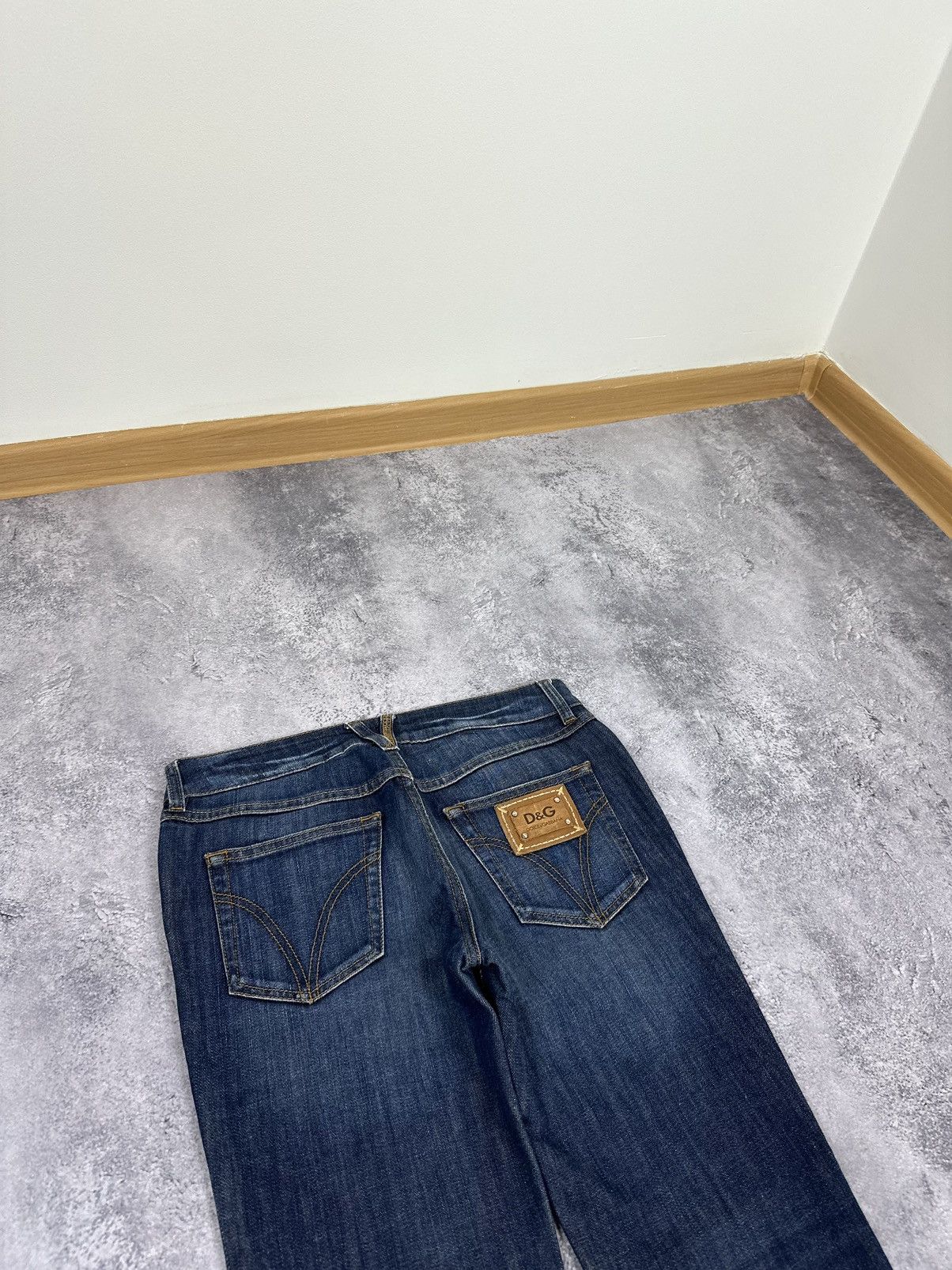 Dolce & Gabbana Vintage Dolce & Gabbana Luxury Blue Denim Avant Garde Jeans Size 26" / US 2 / IT 38 - 6 Thumbnail