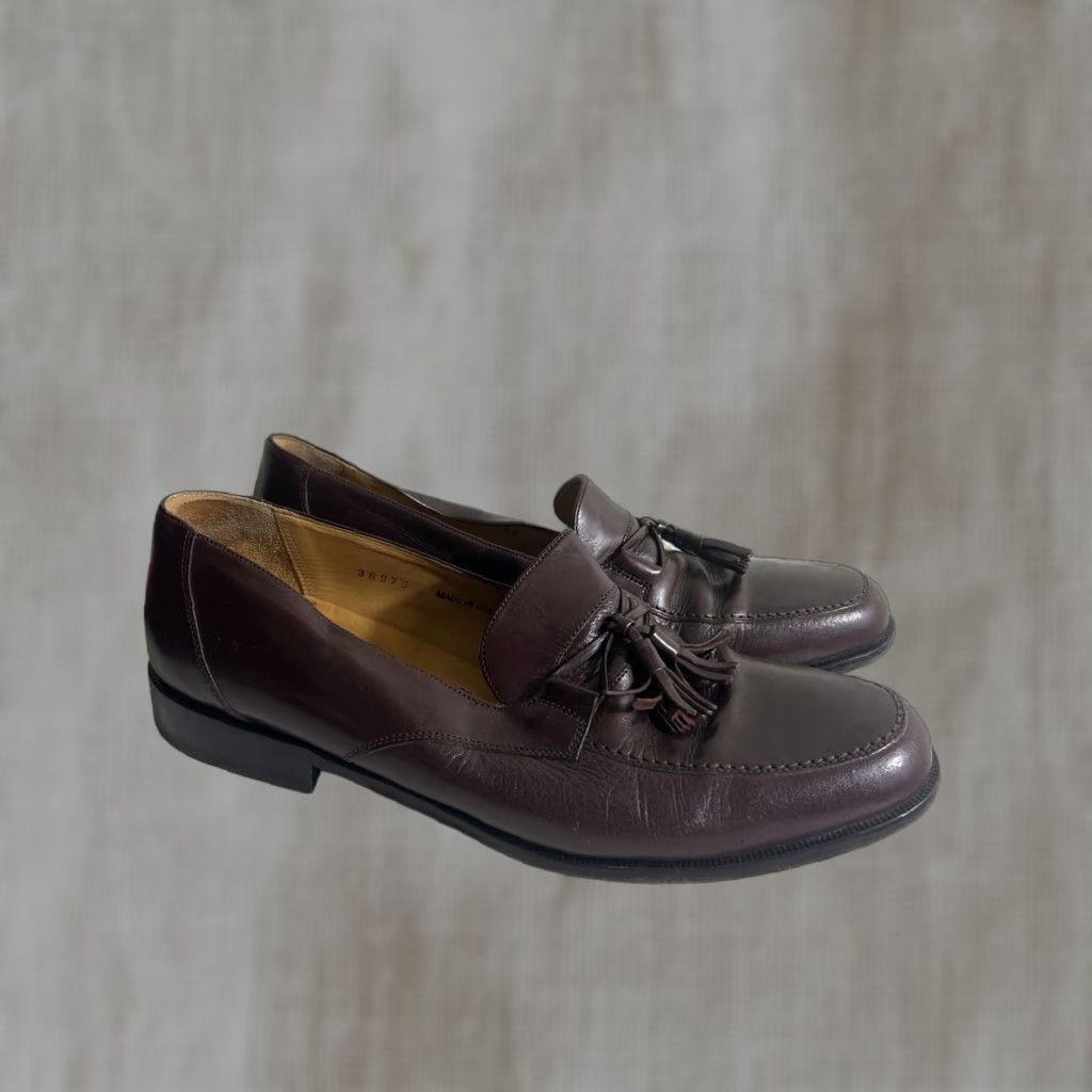 Mezlan Mezlan Mens 10 M Brown Leather Tassel Loafer Slip On Dress Oxford Shoes (Formal) Size US 10 / EU 43 - 1 Thumbnail