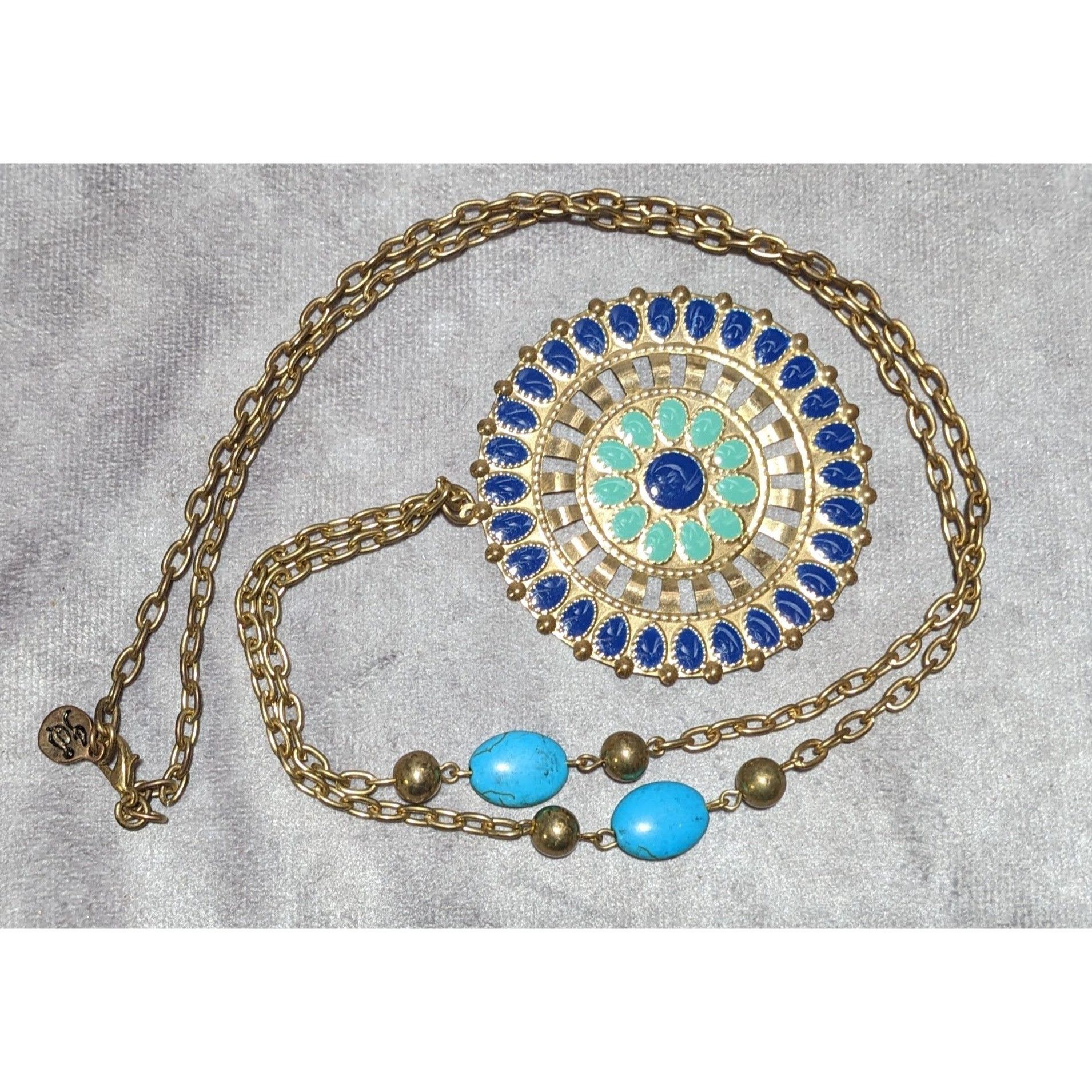 Other JS Collection Bohemian Enamel Medallion Necklace Size ONE SIZE - 8 Thumbnail