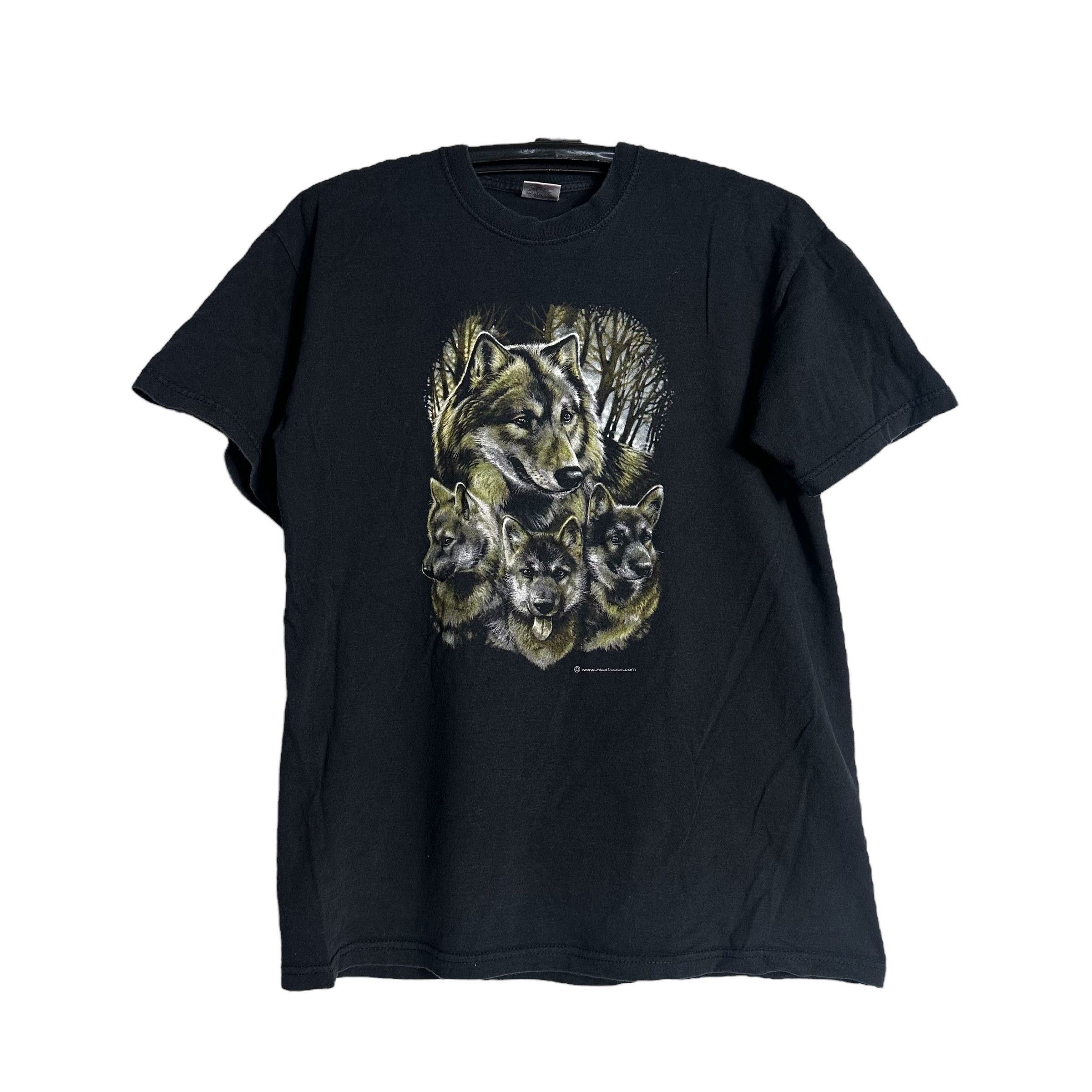 Habitat 🔥RARE🔥Vintage Wolf family Pop Art T-shirt Size US M / EU 48-50 / 2 - 1 Thumbnail