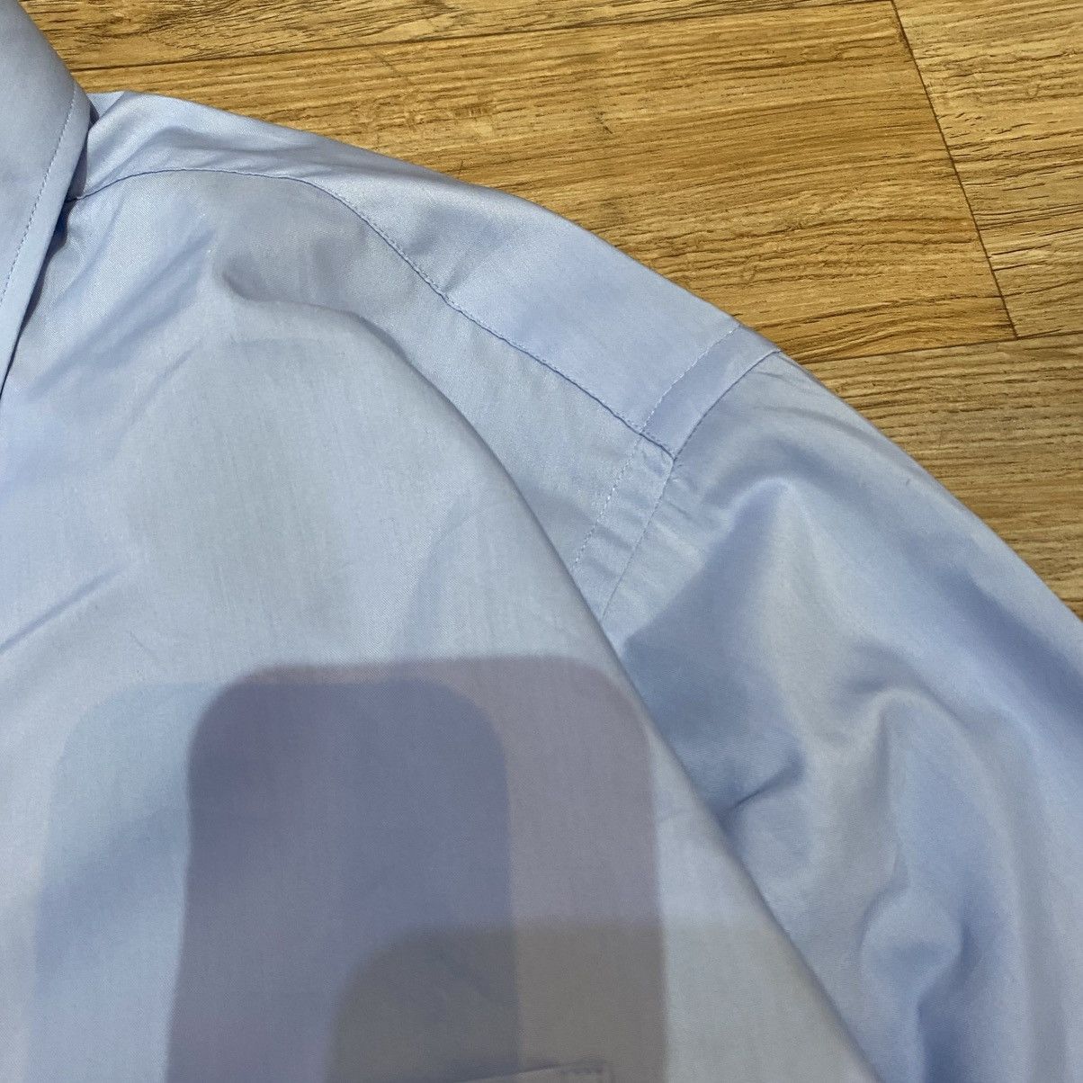 Balenciaga 90s Vintage Balenciaga Blue Button Up Shirt Size US L / EU 52-54 / 3 - 7 Thumbnail
