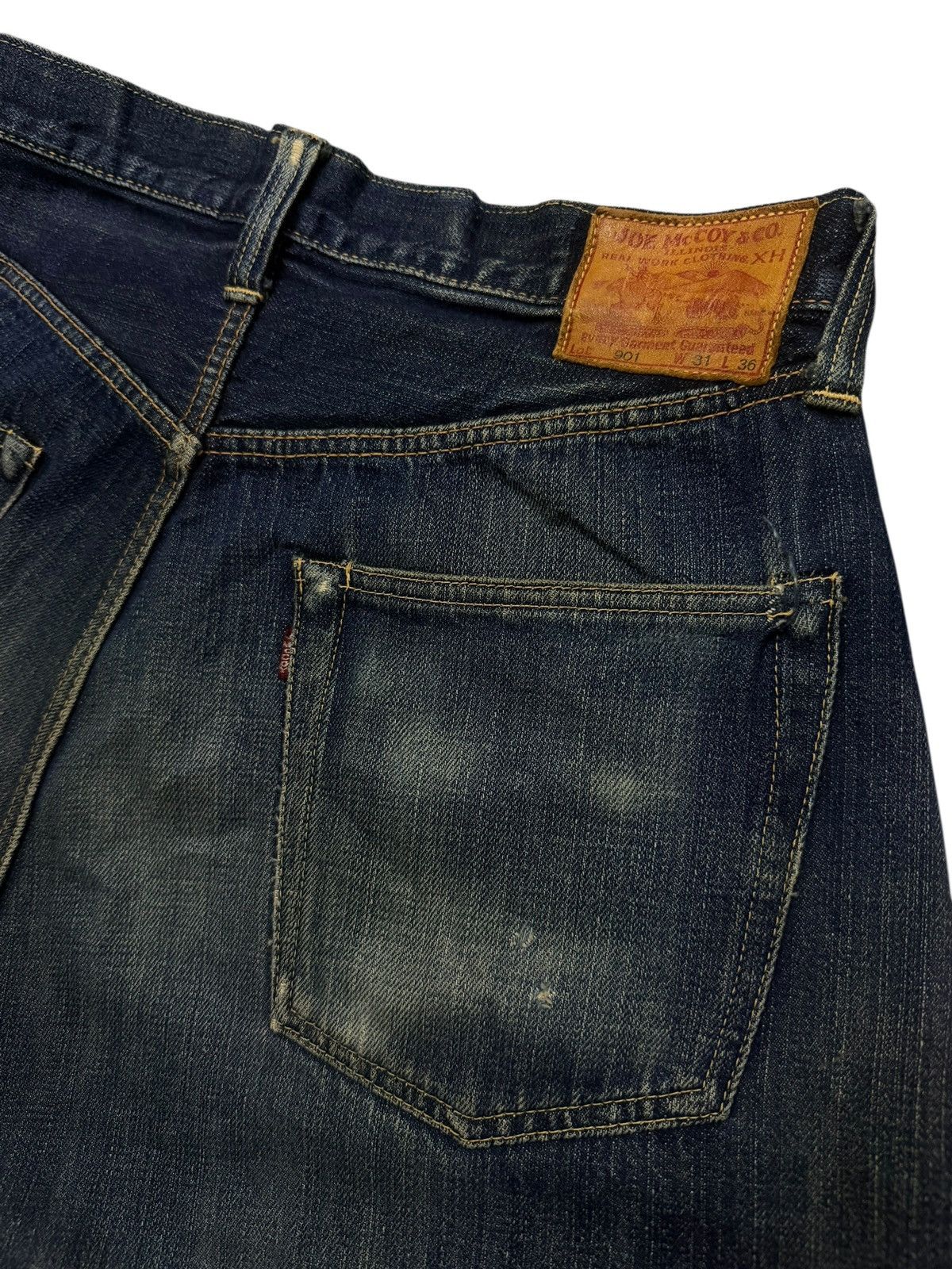 The Real McCoy's Vintage 00s Joe McCoys & Co Lot 901 Selvedge Denim Japan W31 Size US 31 - 11 Thumbnail