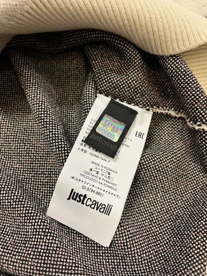 Just Cavalli 2000s Cavalli Map Relief White Sweater Size US S / EU 44-46 / 1 - 11 Thumbnail