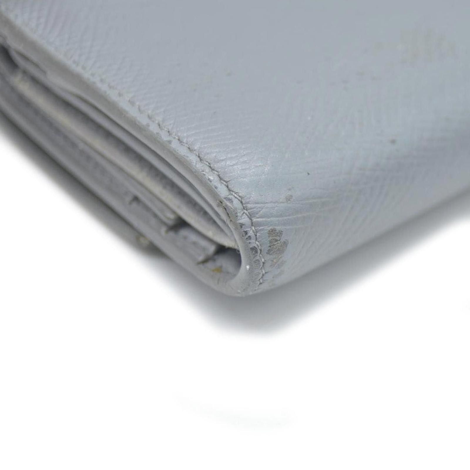 Celine CELINE Small Folded Multifunction Trifold Wallet Gray Size ONE SIZE - 6 Thumbnail