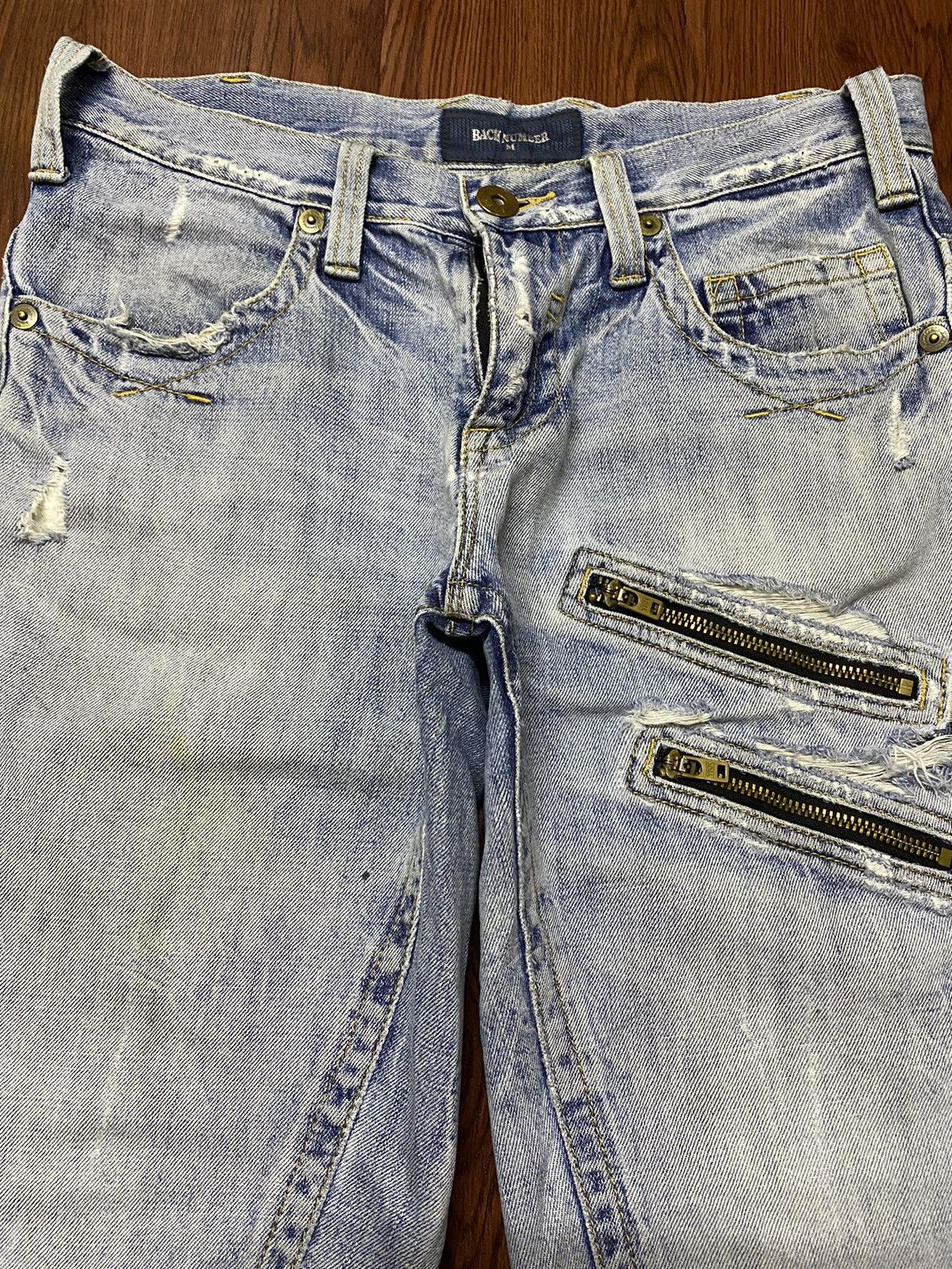 Japanese Brand Vintage Japanese Brands Bondage Punk Style Jorts Jeans Size US 32 / EU 48 - 3 Thumbnail