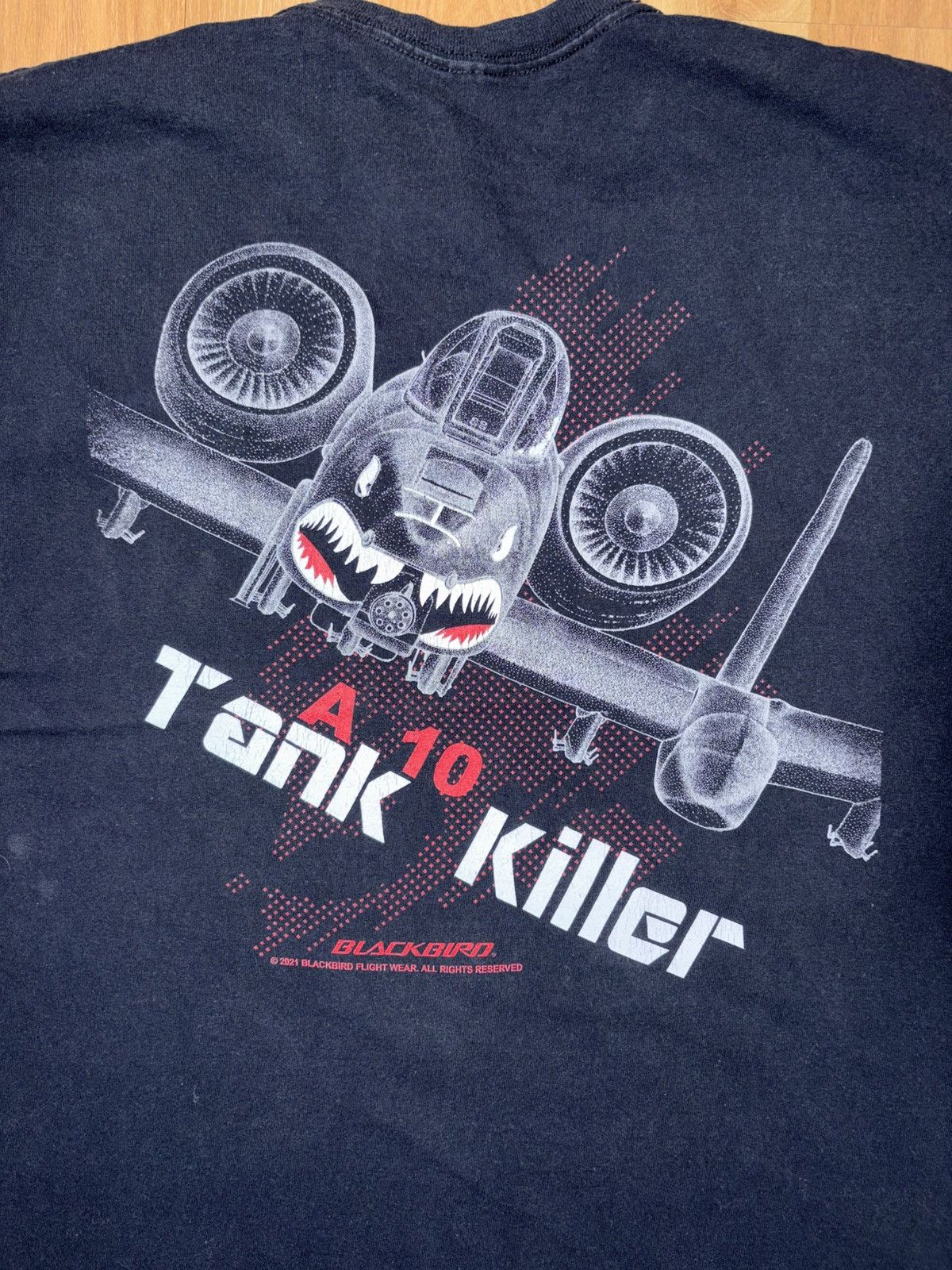 Blackbird Blackbird Flightwear A-10 Warthog Tank Killer Graphic Tee XL Size US XL / EU 56 / 4 - 7 Thumbnail