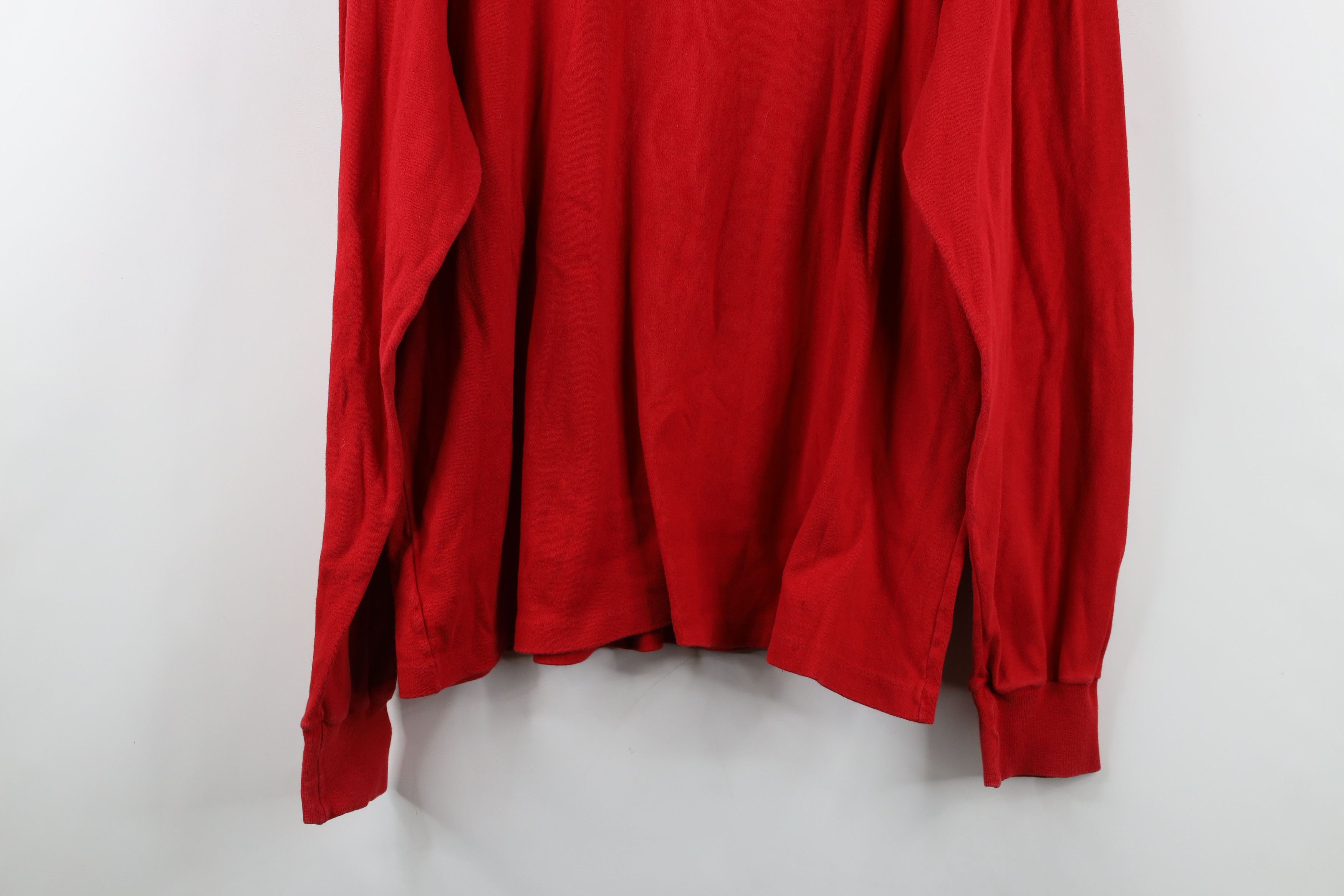 J.Crew × Vintage Vintage 90s J Crew Long Sleeve Turtleneck T-Shirt Red USA Size US XL / EU 56 / 4 - 14 Thumbnail