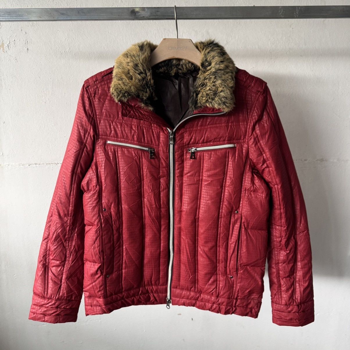 If Six Was Nine Jun Men Japanese Brand Puffer Fur Vkei Riding Jacket Size US M / EU 48-50 / 2 - 3 Thumbnail