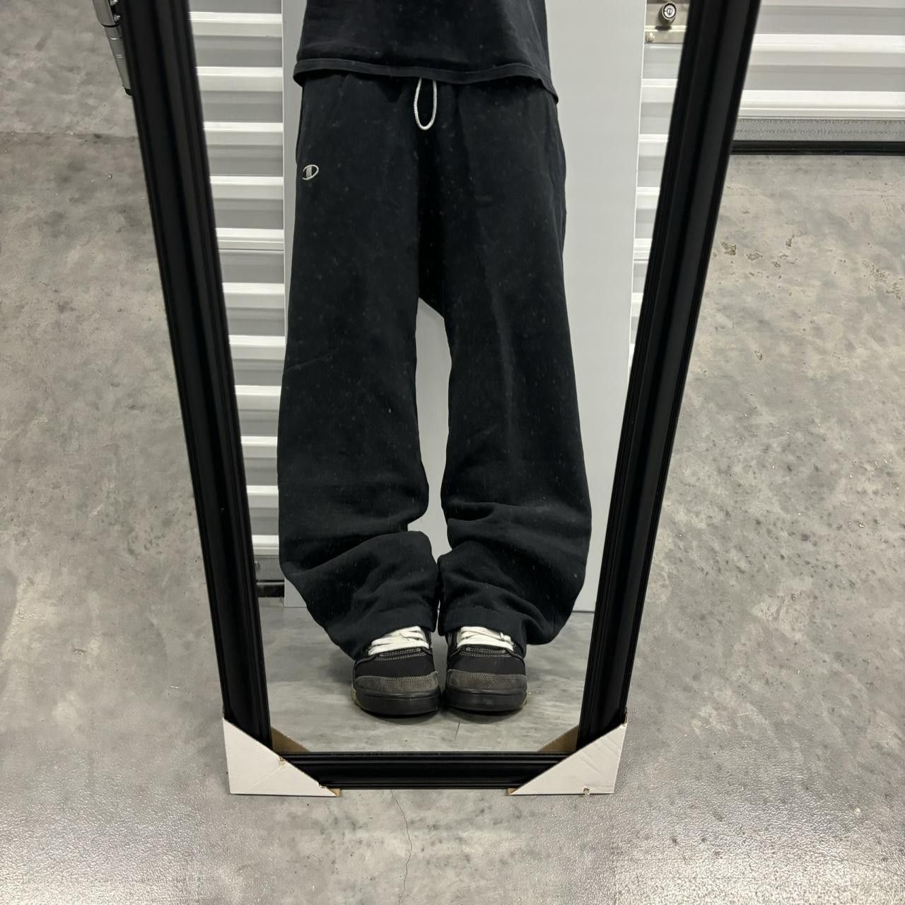 Champion × Vintage Crazy Vintage Y2K/2000s Black Champion Skater Essential Sweatpants! Size US 30 / EU 46 - 1 Thumbnail