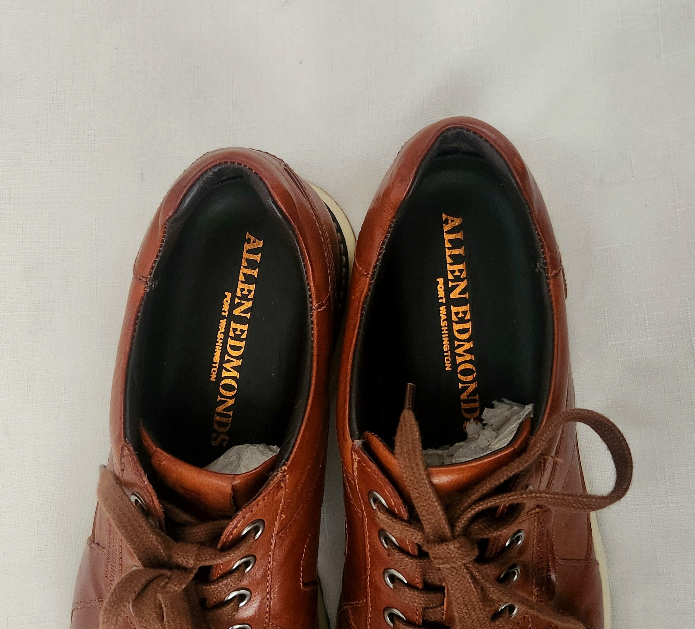 Allen Edmonds Allen Edmonds "A-TRAINER" Lace Up Leather Sneakers 9.5 D Size US 9.5 / EU 42-43 - 8 Thumbnail