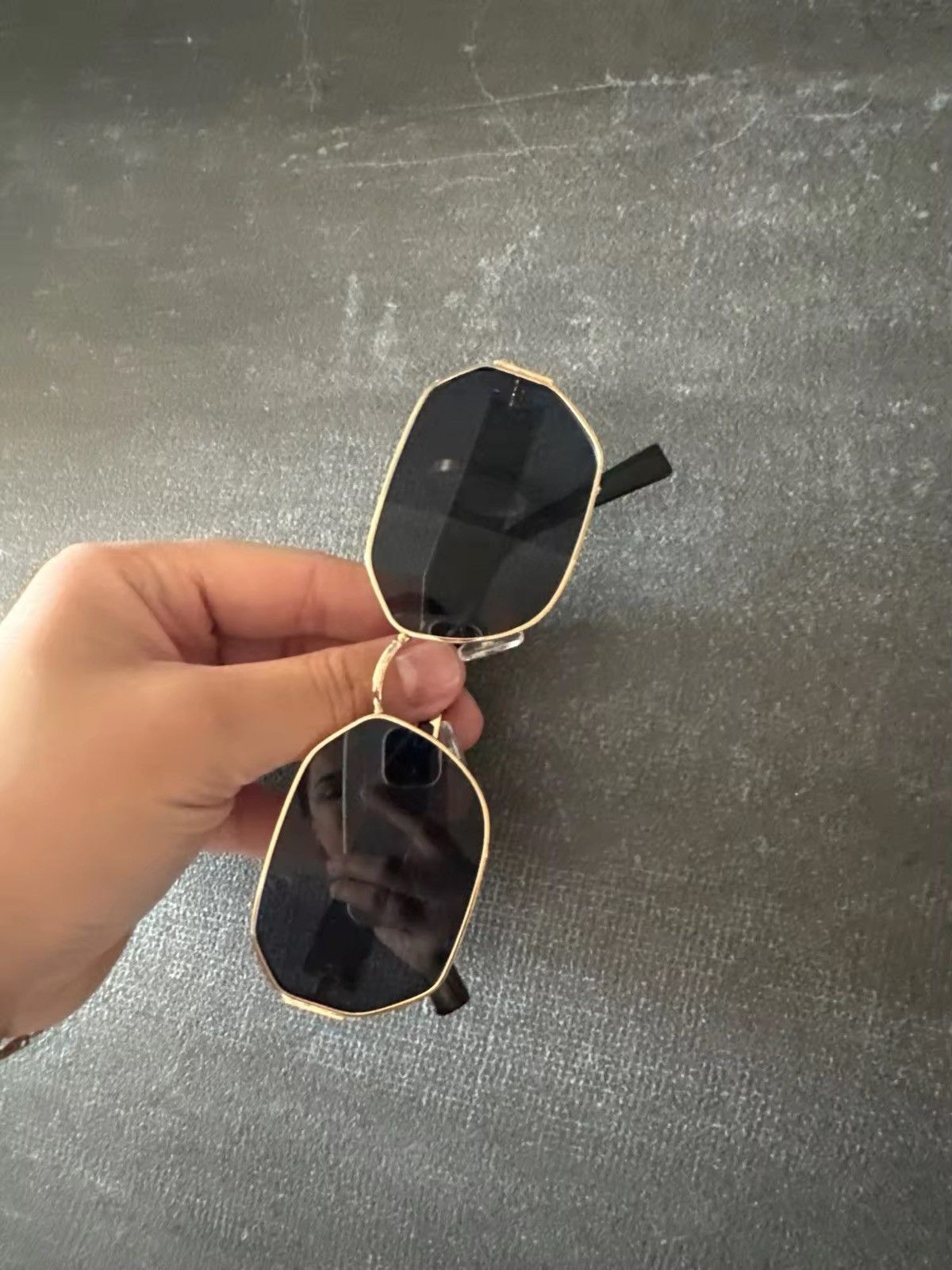 Other Retro Metal Rectangle Sunglasses Size ONE SIZE - 2 Thumbnail