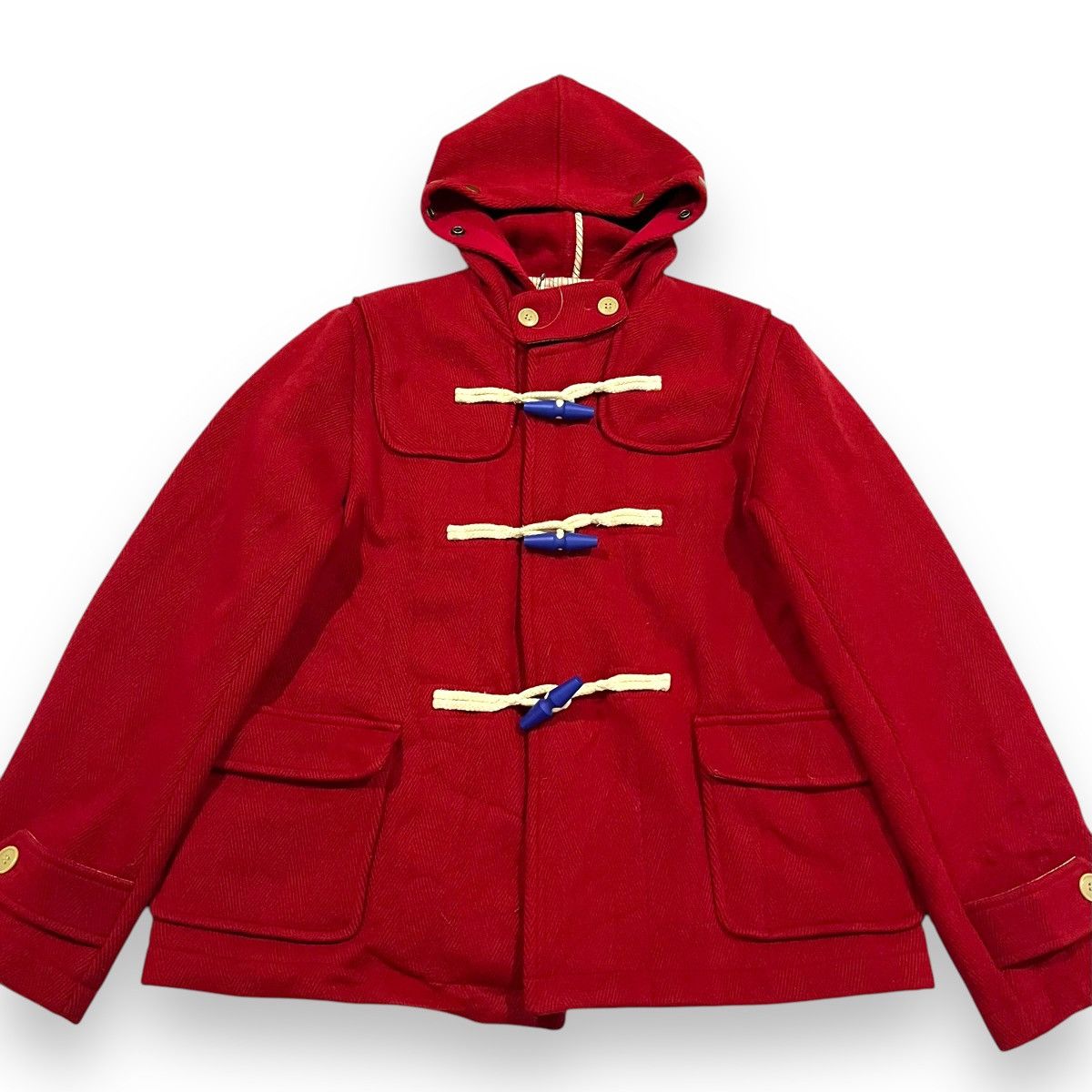 Beams Plus 🇯🇵 VINTAGE BEAMS BOY WOOL BLEND DUFFLE COAT Size US M / EU 48-50 / 2 - 1 Thumbnail