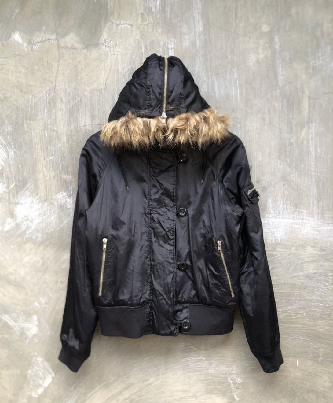 Japanese Brand Y2K Japanese arcive Fur Jacket Karma Black Triball Gothic Size US M / EU 48-50 / 2 - 1 Thumbnail