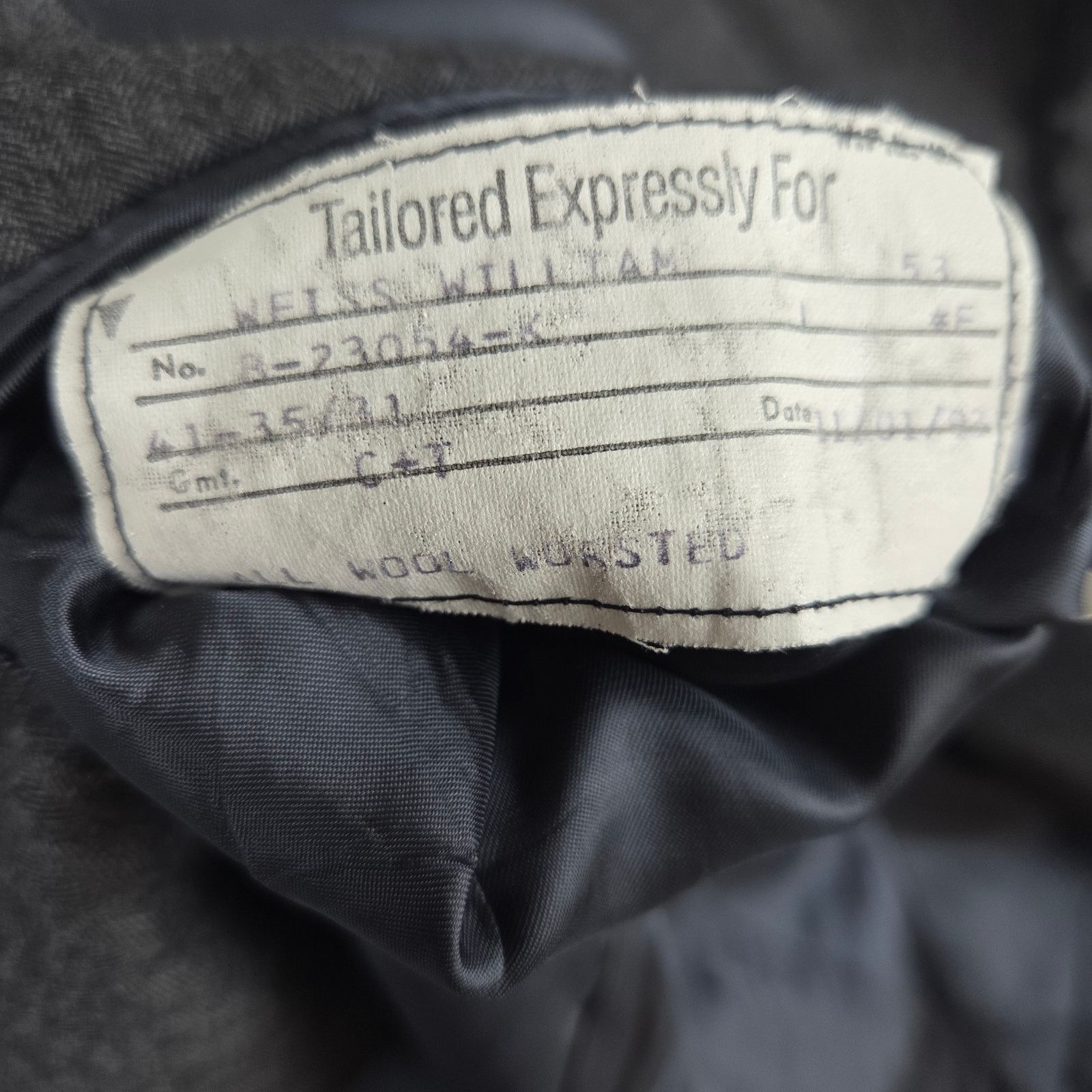 Hart Schaffner Marx Hart Schaffner Marx 41 Dark Gray Wool Blazer Sport Coat Size 40R - 8 Thumbnail