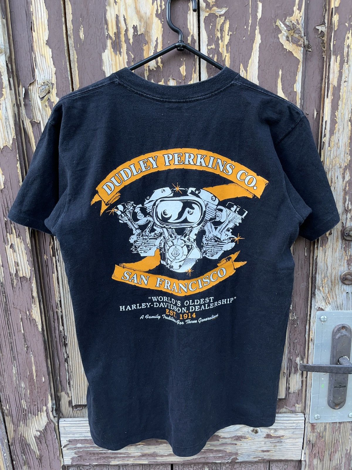 Harley Davidson × Vintage Vintage 90s Harley Davidson Multi Logo T-shirt Size US M / EU 48-50 / 2 - 2 Thumbnail