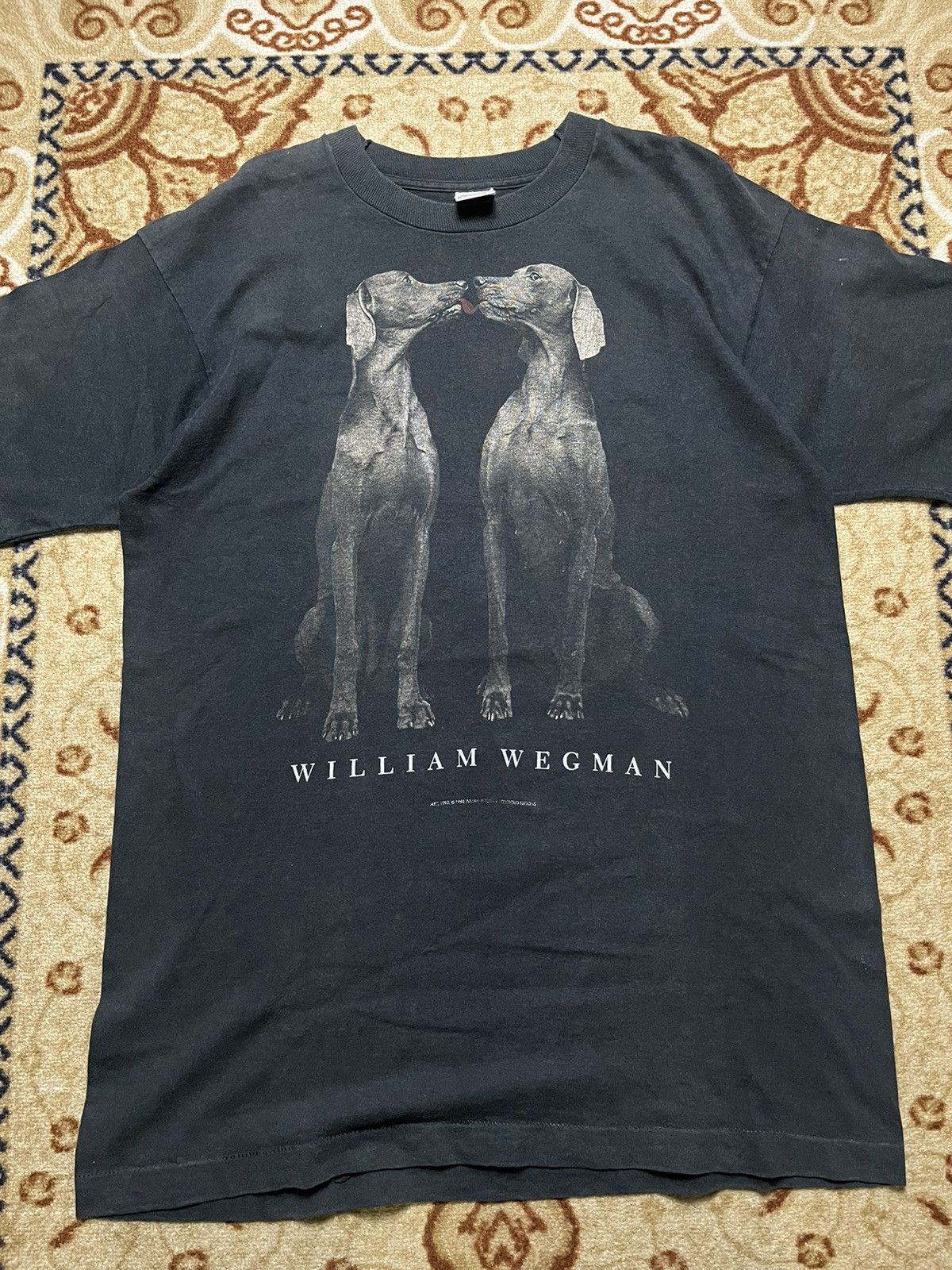 image of Art x Fruit Of The Loom Vintage William Wigman in Black, Men's (Size Large)