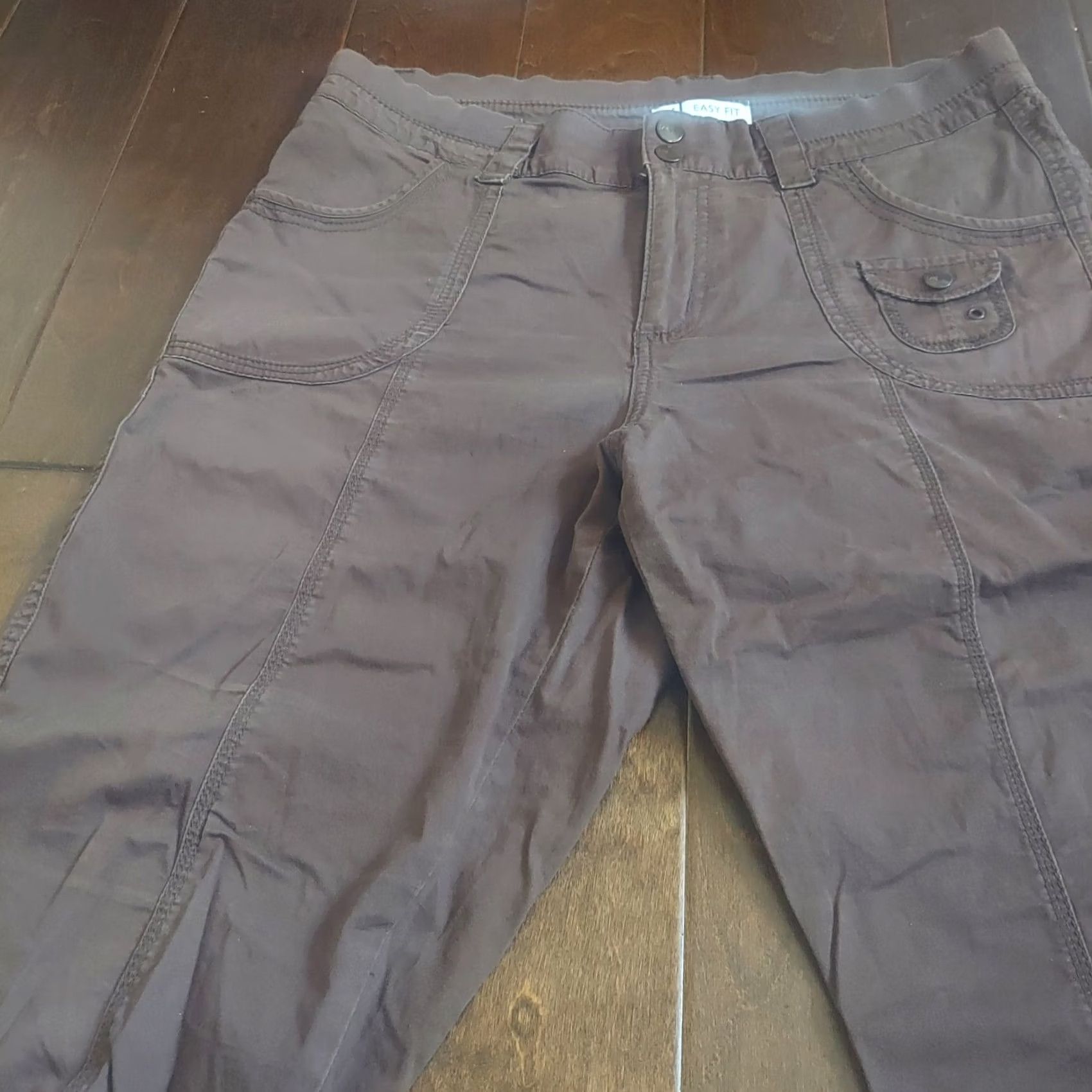 Lee Lee Cargo Shorts Mens Brown Size M Regular Cotton Spandex Solid Button Casual Travel Outdoor Summer 80s? Size US 31 - 5 Thumbnail