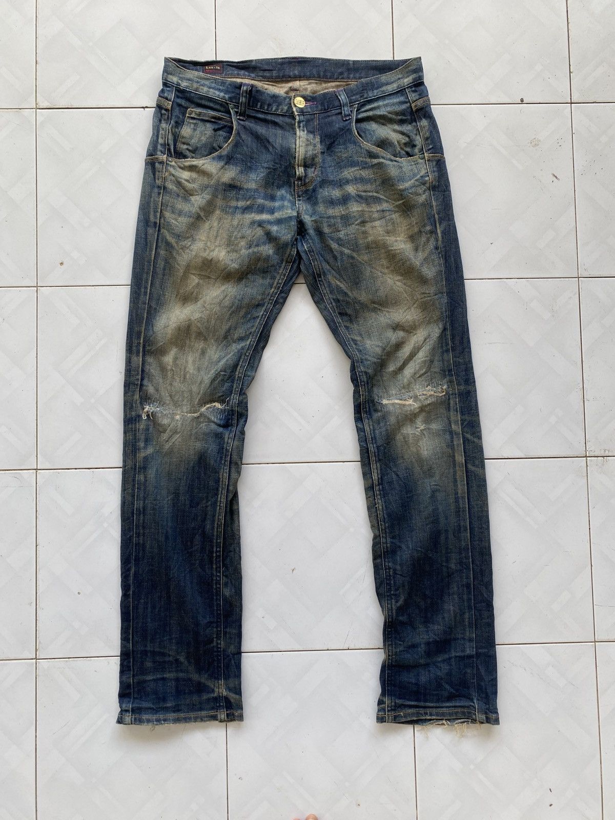 Lee x TK Mixpice Purple Yarn Thrased Denim