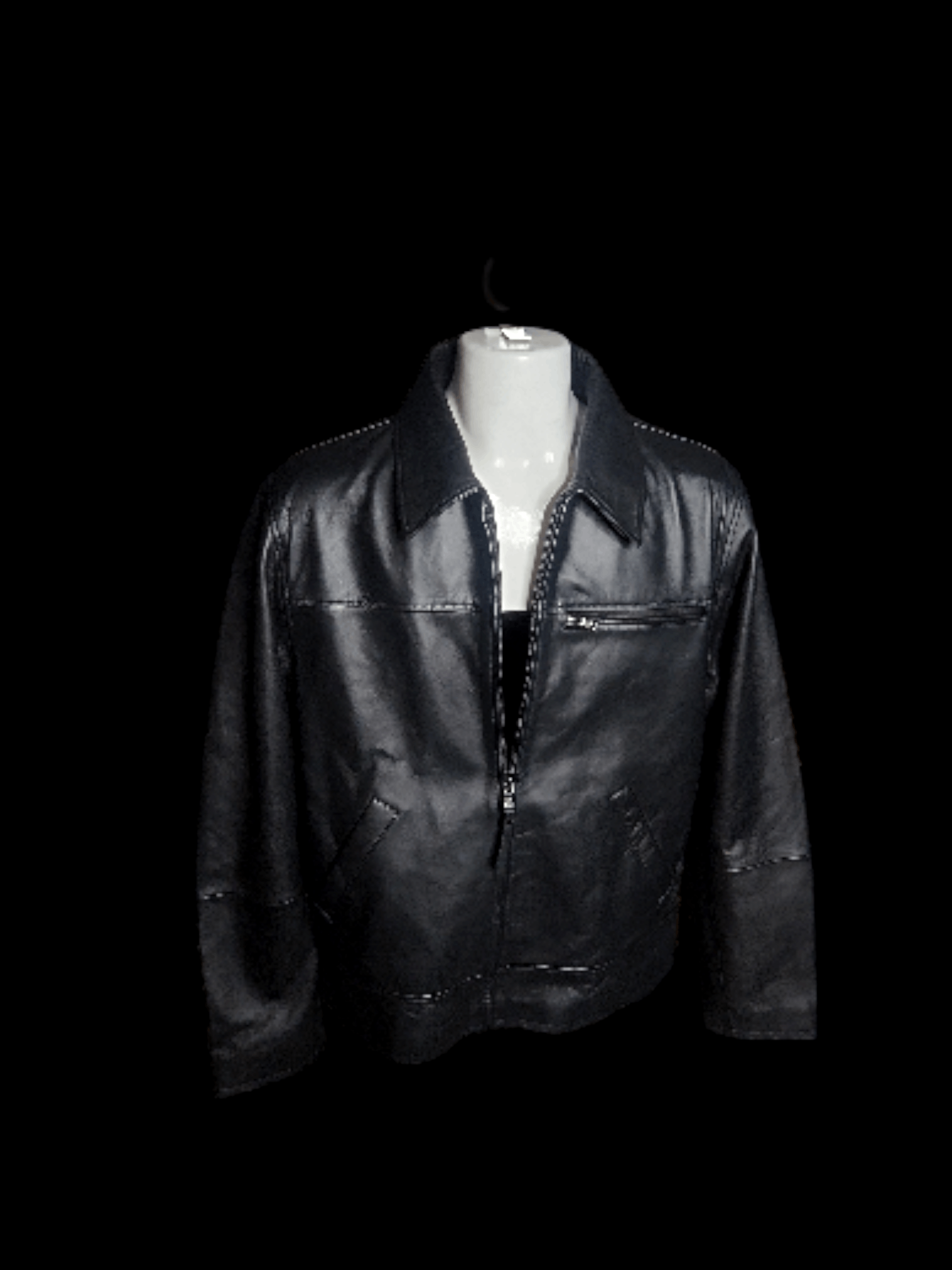 Robert Graham Robert Graham Soft Lambskin Black Leather Jacket MSRP $498 Size US XL / EU 56 / 4 - 2 Thumbnail