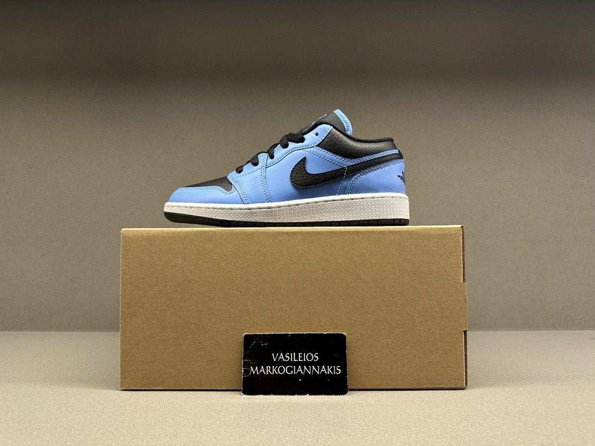 Jordan Brand Jordan 1 Low University Blue Black GS Size US 4.5 / IT 34.5 - 1 Thumbnail