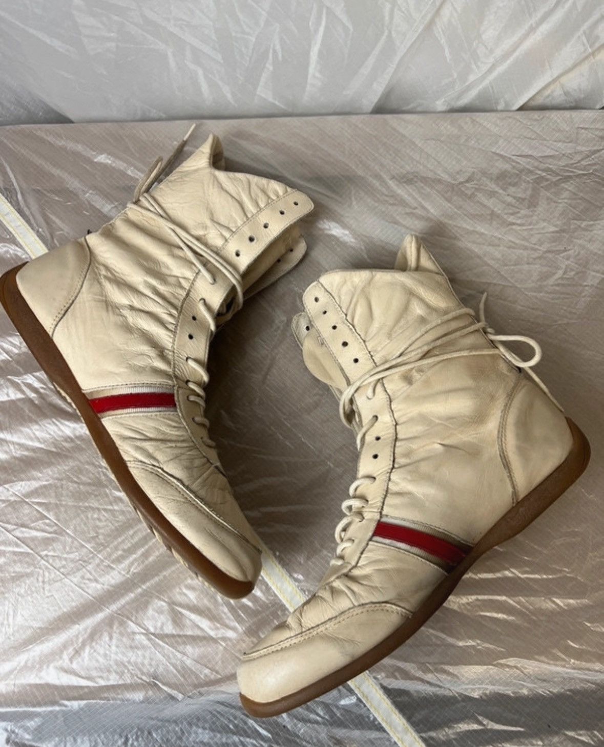 Diesel Vintage Diesel medium high leather trainers boxing moto Size US 7.5 / IT 37.5 - 2 Thumbnail