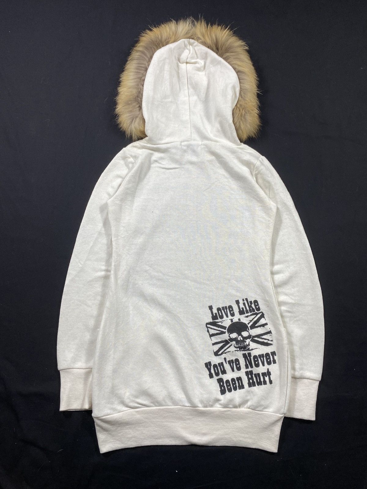 If Six Was Nine JAPANESE GOTHIC SKULL FAUX FUR HOODIE IFSIX LGB STYLED Size US M / EU 48-50 / 2 - 3 Thumbnail