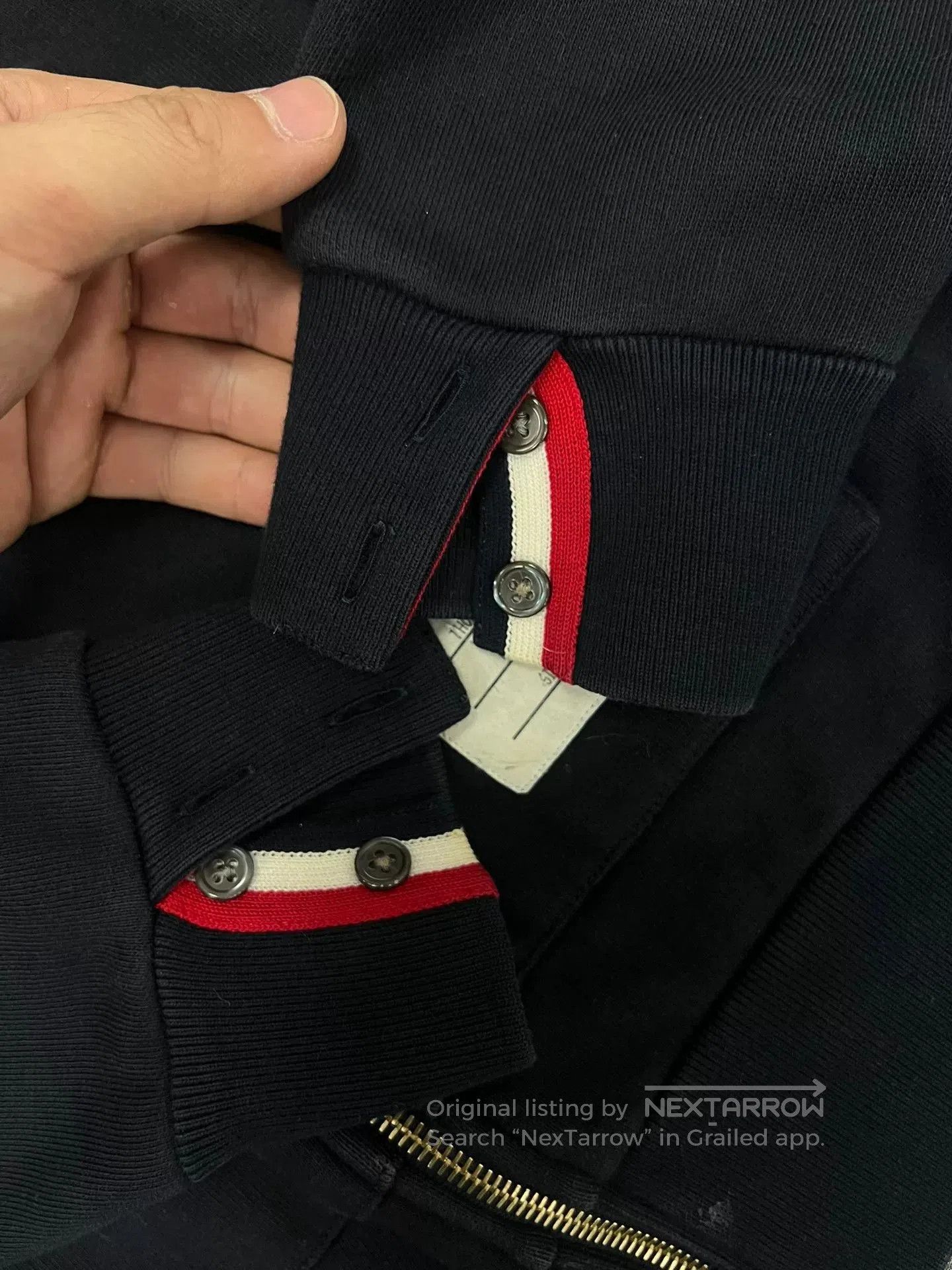 Thom Browne thom browne navy striped hooded sweatshirt. Size US M / EU 48-50 / 2 - 5 Thumbnail
