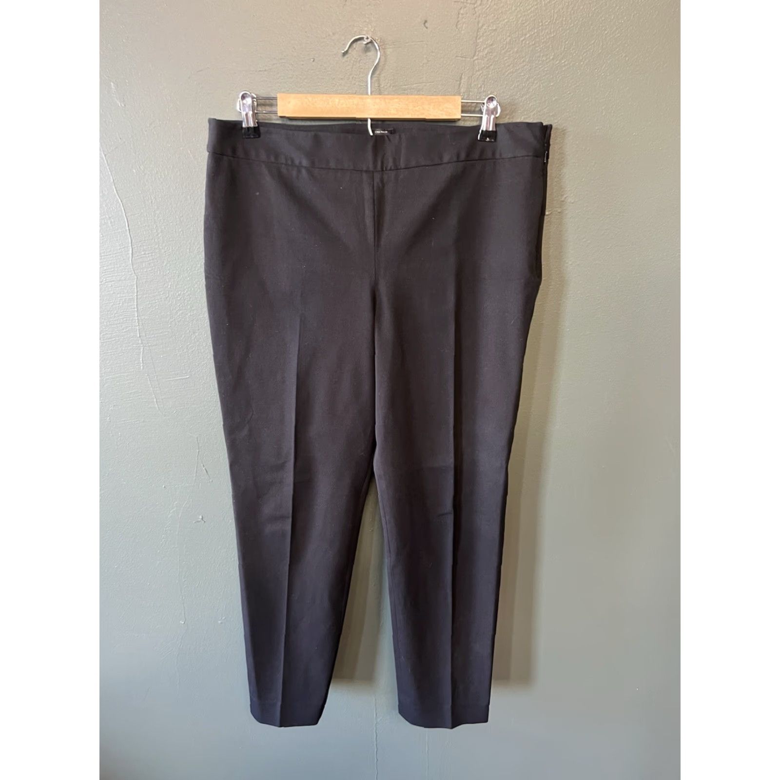 Talbots VINTAGE? Talbots Women Cropped Pants 14P Black Cropped Work Business 25in Inseam Womens Petite Pants Size 36" / US 14 / IT 50 - 2 Thumbnail