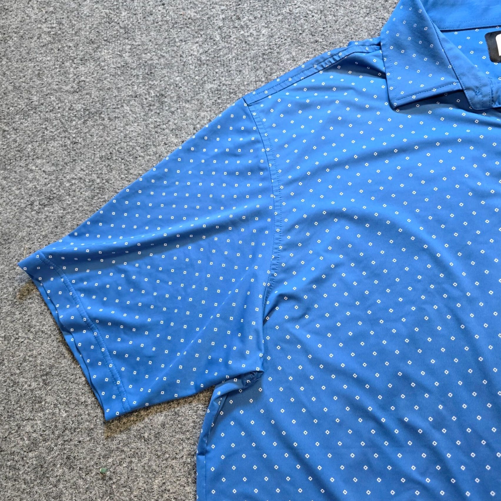 Footjoy FootJoy Polo Shirt Men XL Blue Geometric Golf Performance Stretchy Casual Basic Size US XL / EU 56 / 4 - 5 Thumbnail